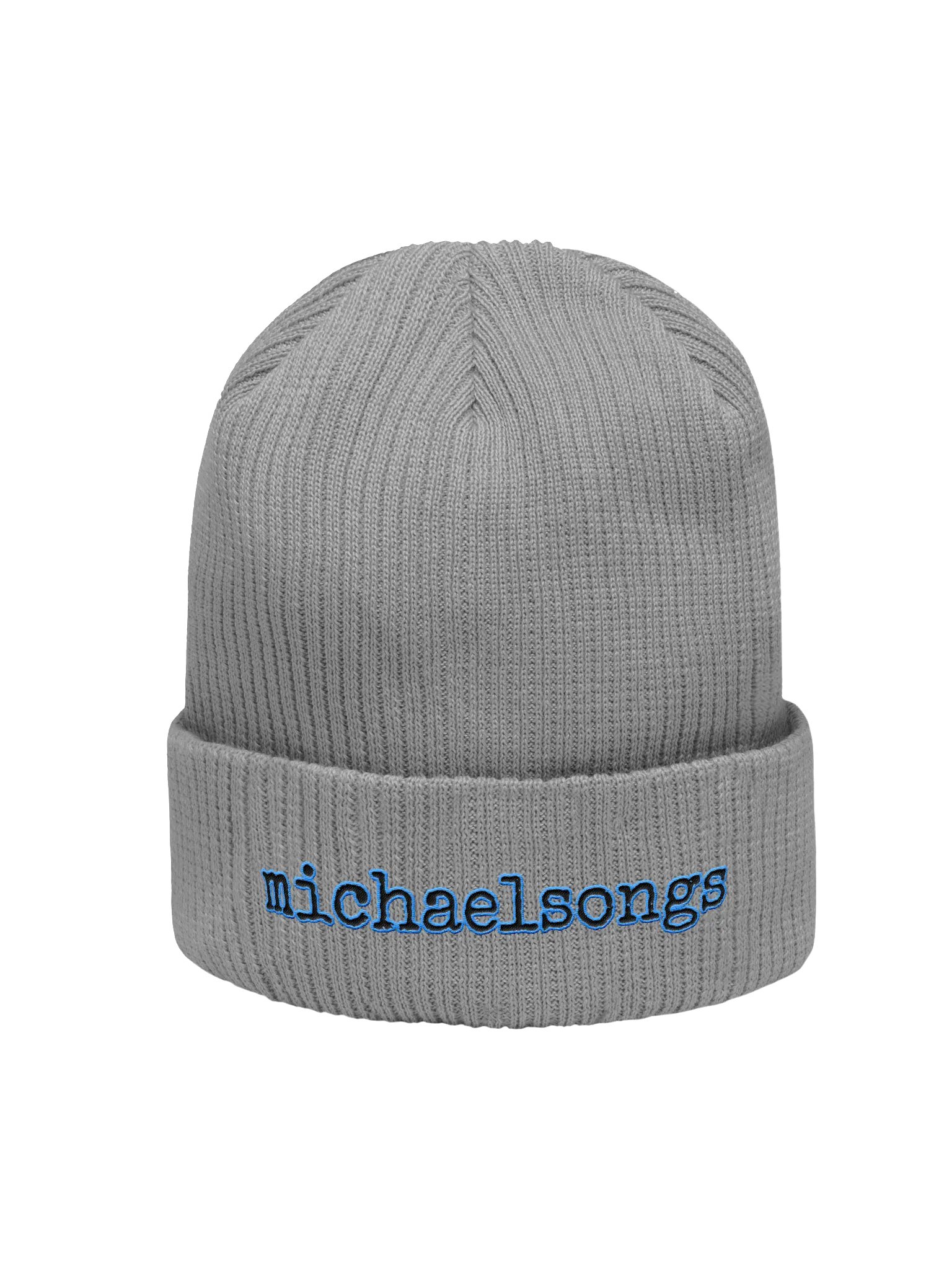organic ribbed beanie w/embroidered logo product image (2)