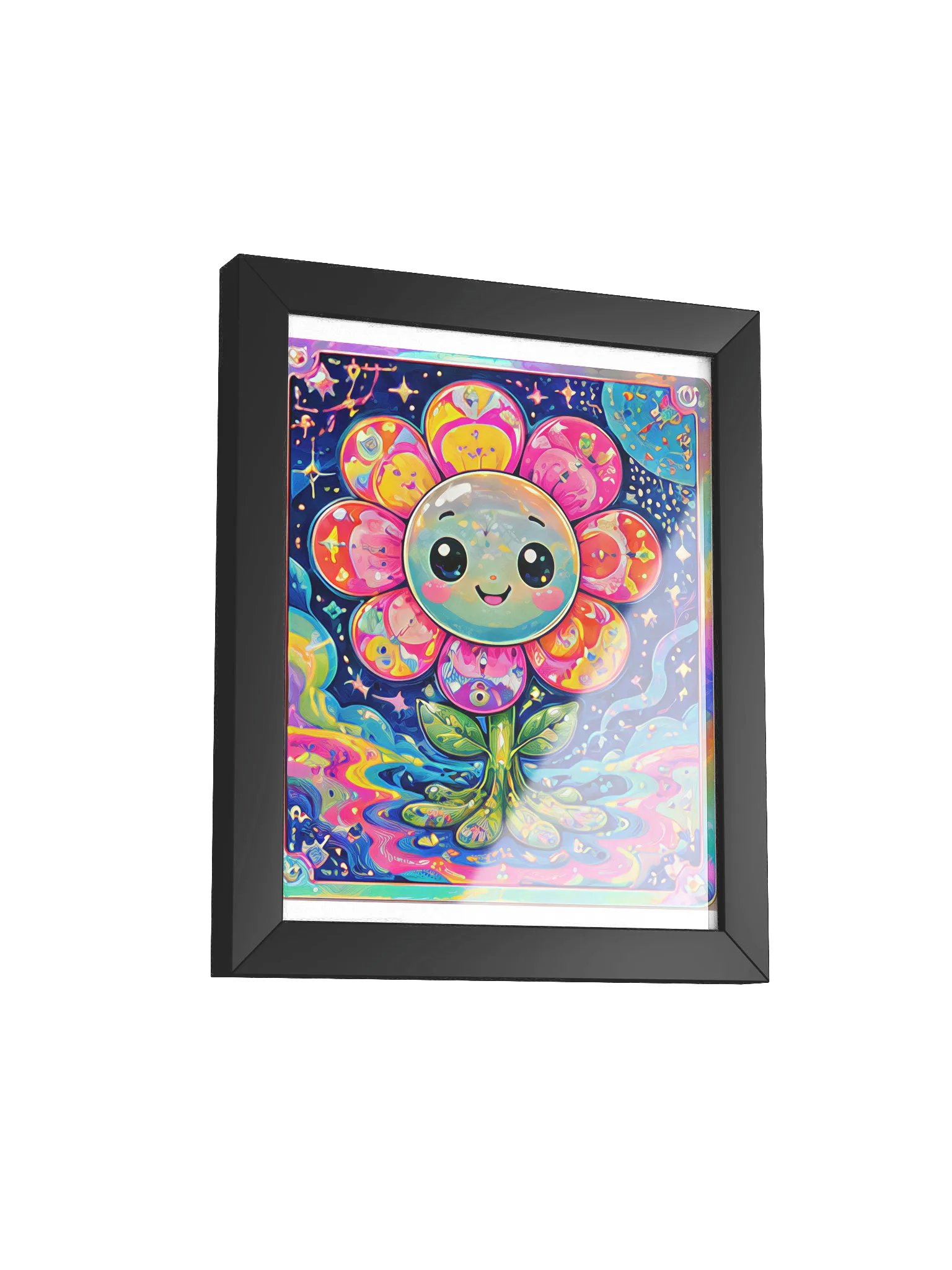 Cosmic Flower Framed Poster product image (52)