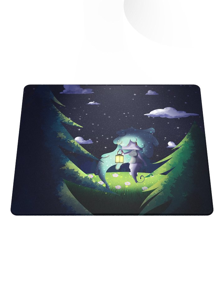 Cute Chibi Ghost Gaming Mouse Pad product image (1)