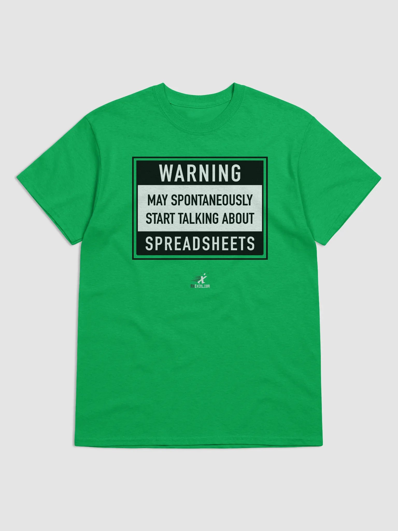 Warning May Talk About Spreadsheets - Green T-shirt product image (2)