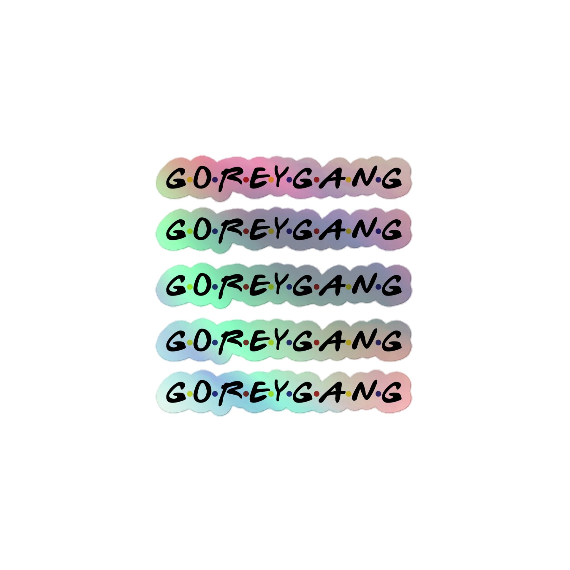 G•O•R•E•Y•G•A•N•G - Kiss-Cut Holographic Sticker Sheet product image (1)