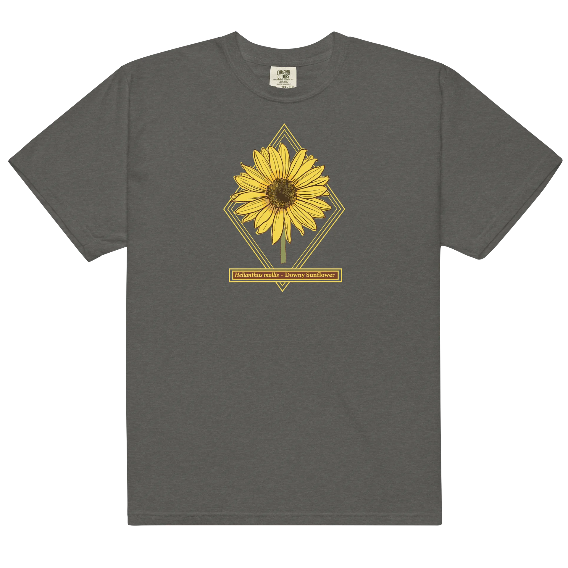 Helianthus Sunflower Unisex Heavyweight 100% Cotton T-Shirt product image (59)