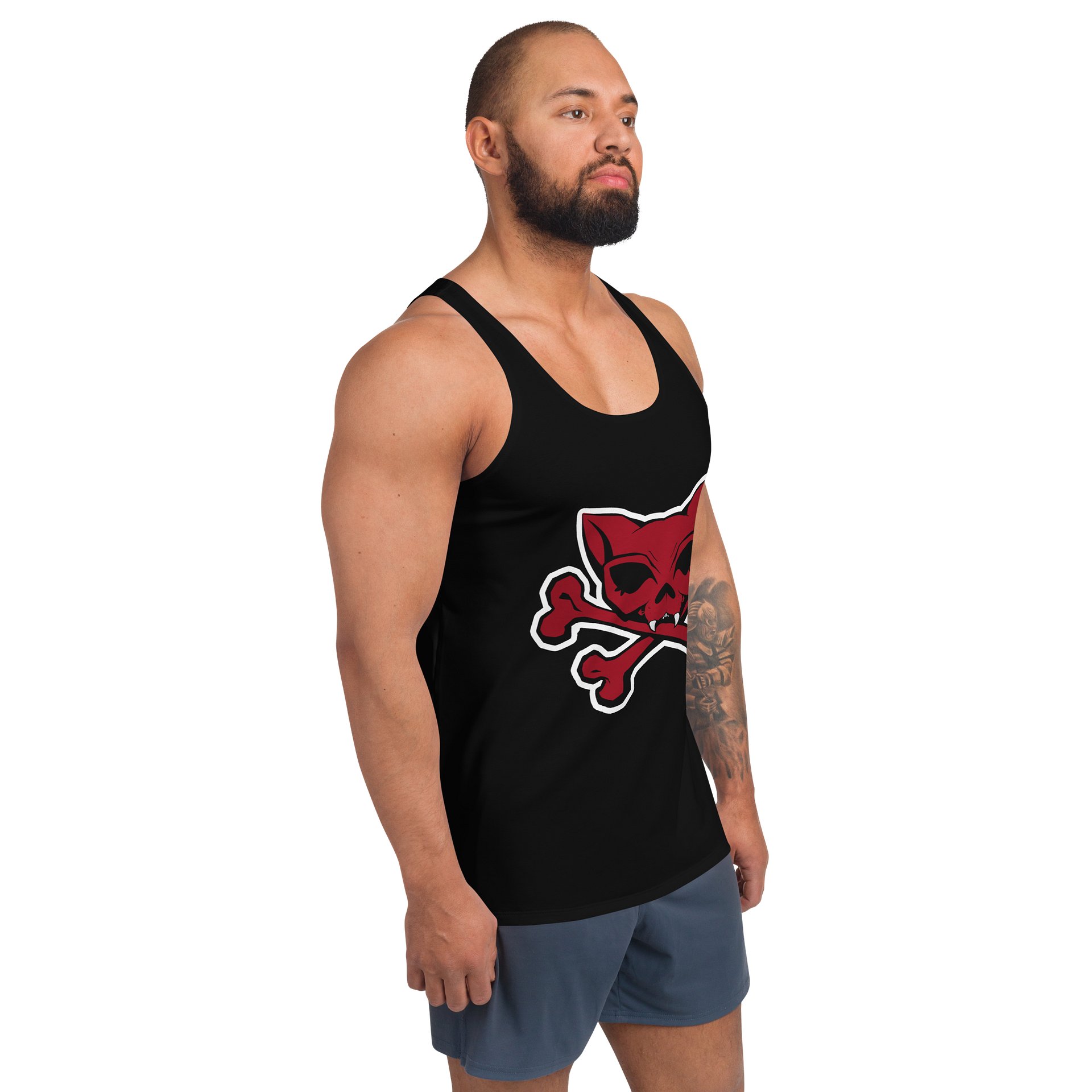 Red Kat Skull Designer Tanktop product image (3)