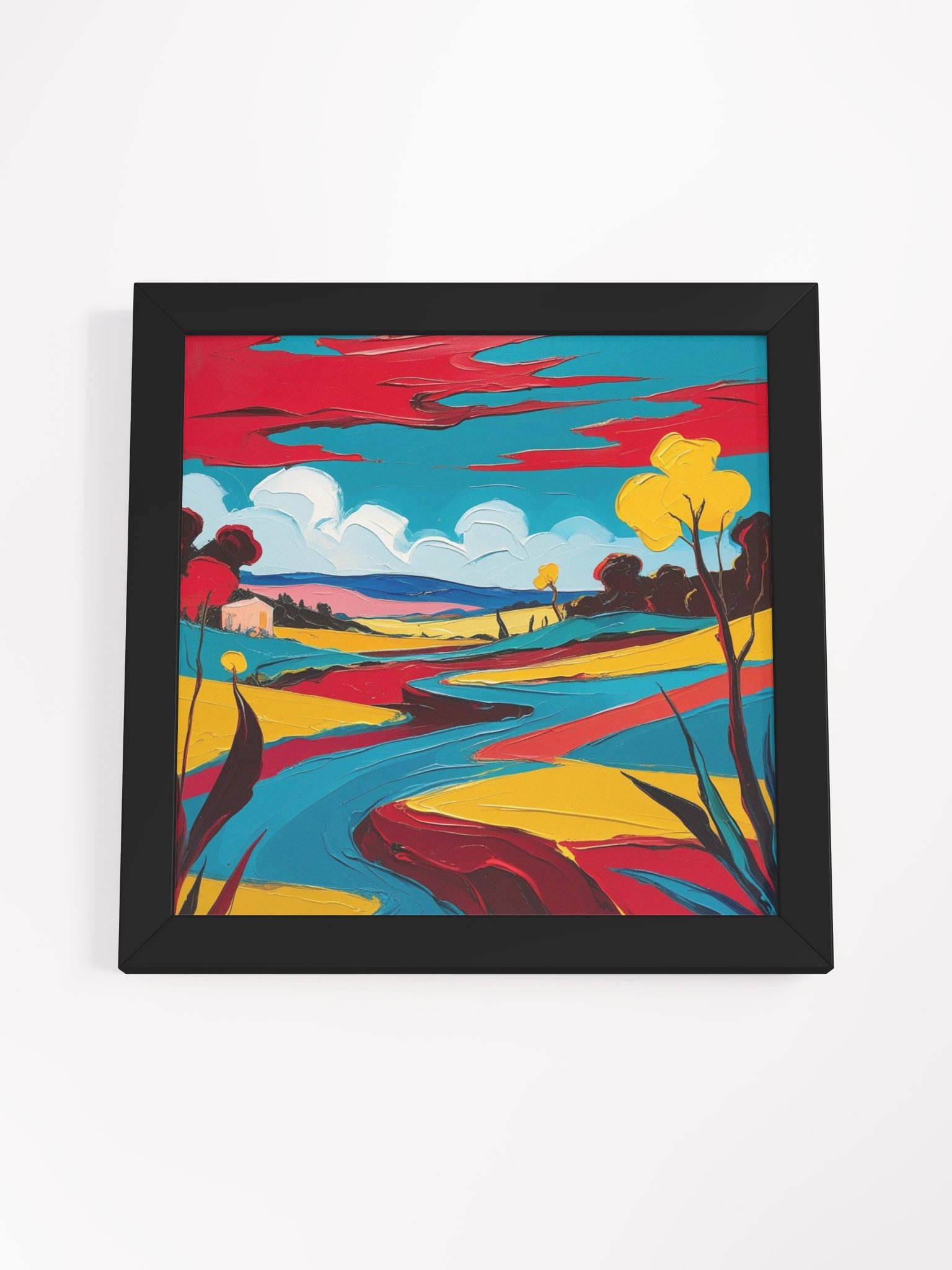 Vibrant Pathways: Framed Matte Poster product image (11)