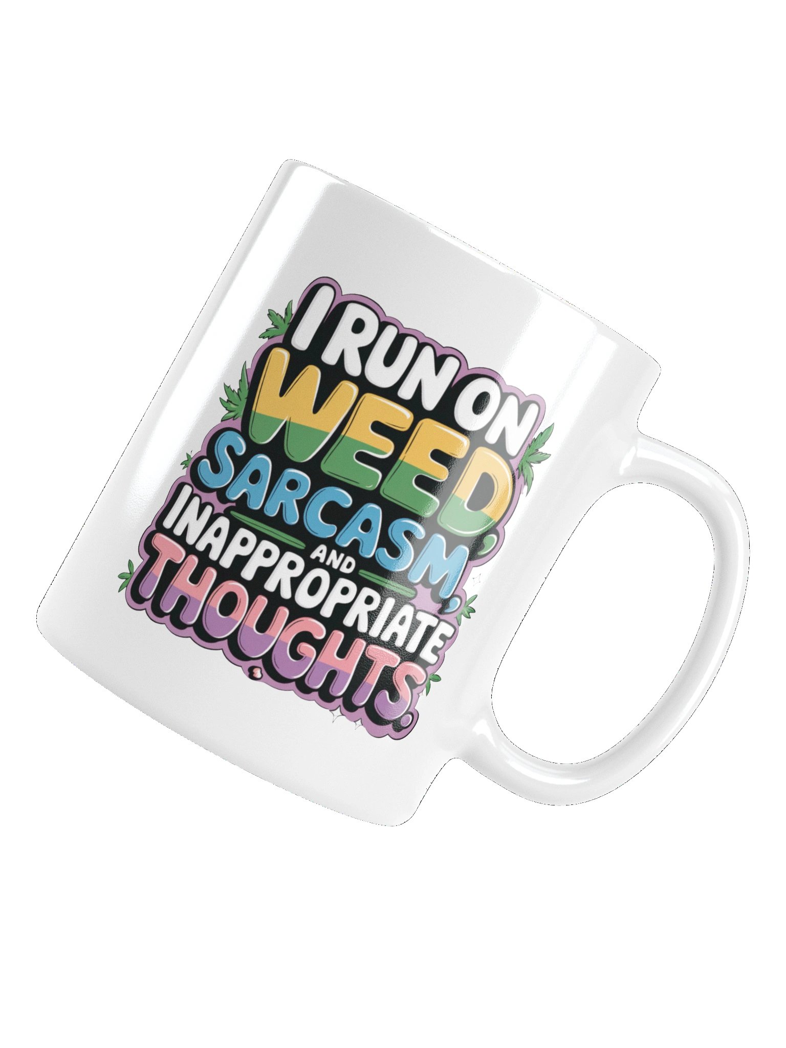 Sarcastic Sipper: White Glossy Mug product image (6)