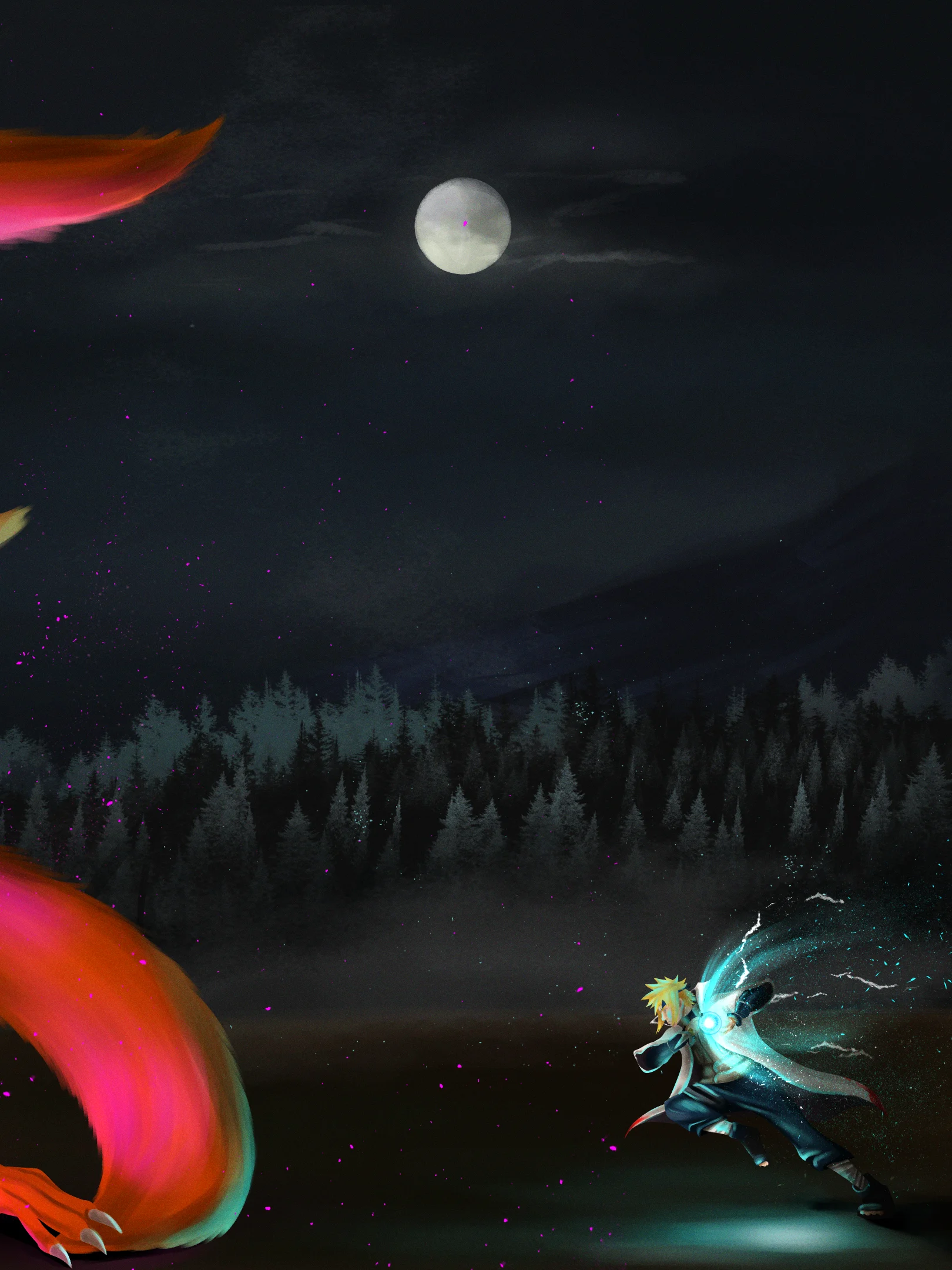 Kurama vs. Minato — 4K Free Wallpaper product image (2)