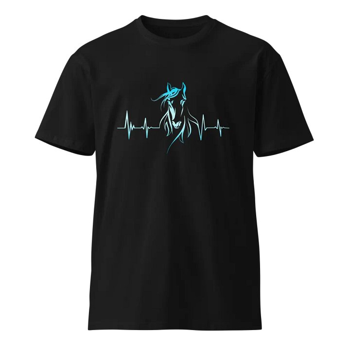 Horse Heartbeat Unisex Premium T-Shirt product image (1)