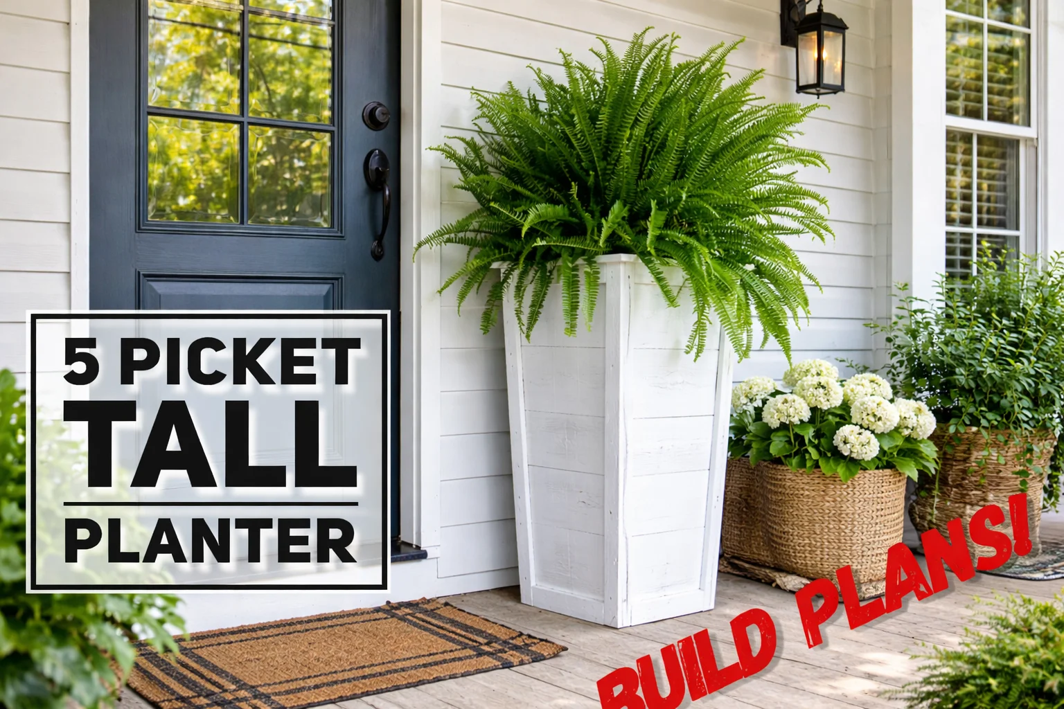 Five Picket Tall Box Planter Plan product image (2)