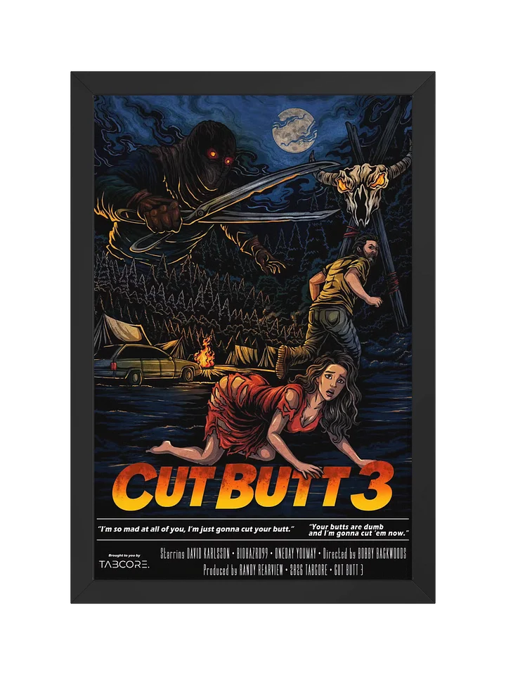 Cut Butt 3 - Movie Poster - Framed Print (Limited to 10) product image (2)