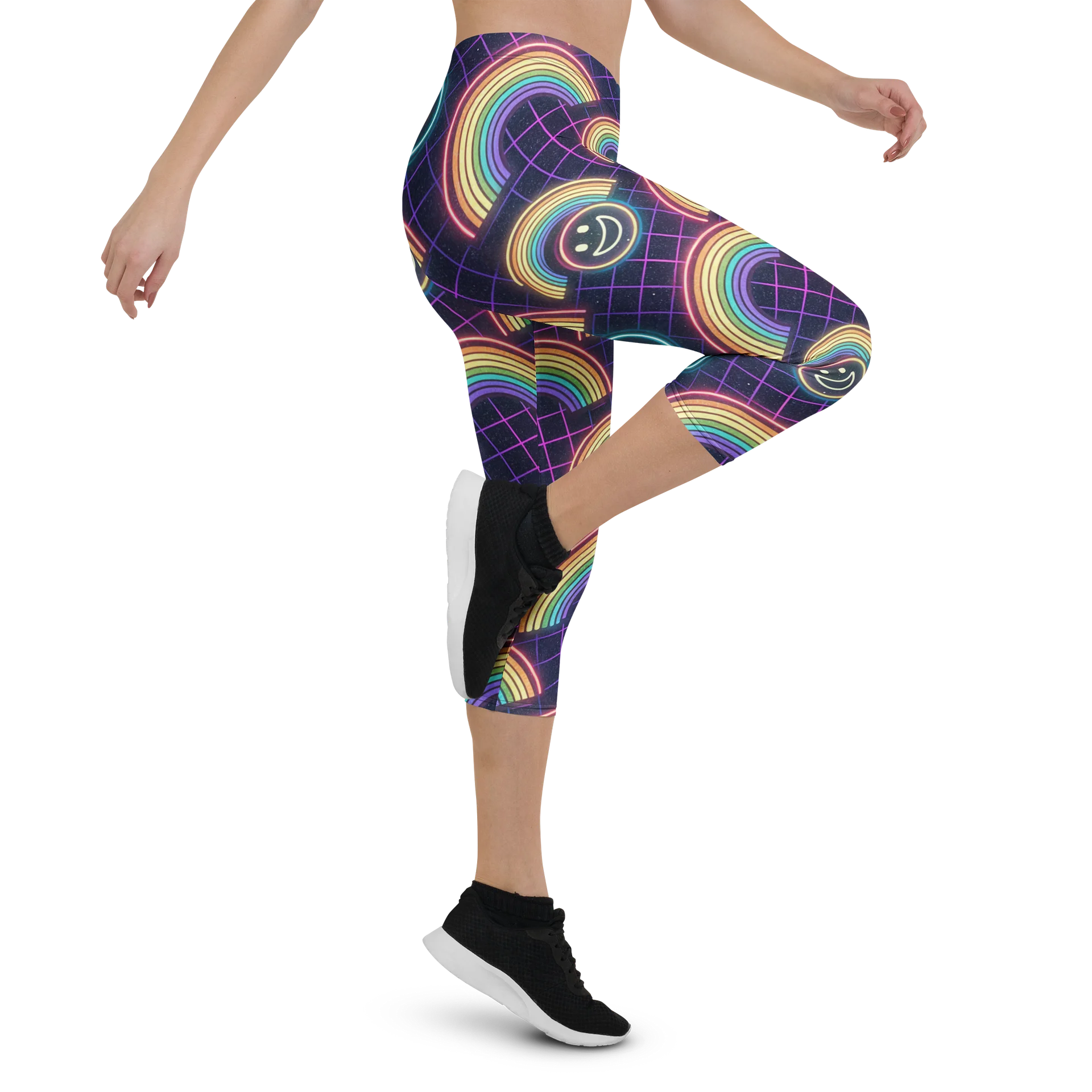Rainbow Smile Capri Leggings product image (5)