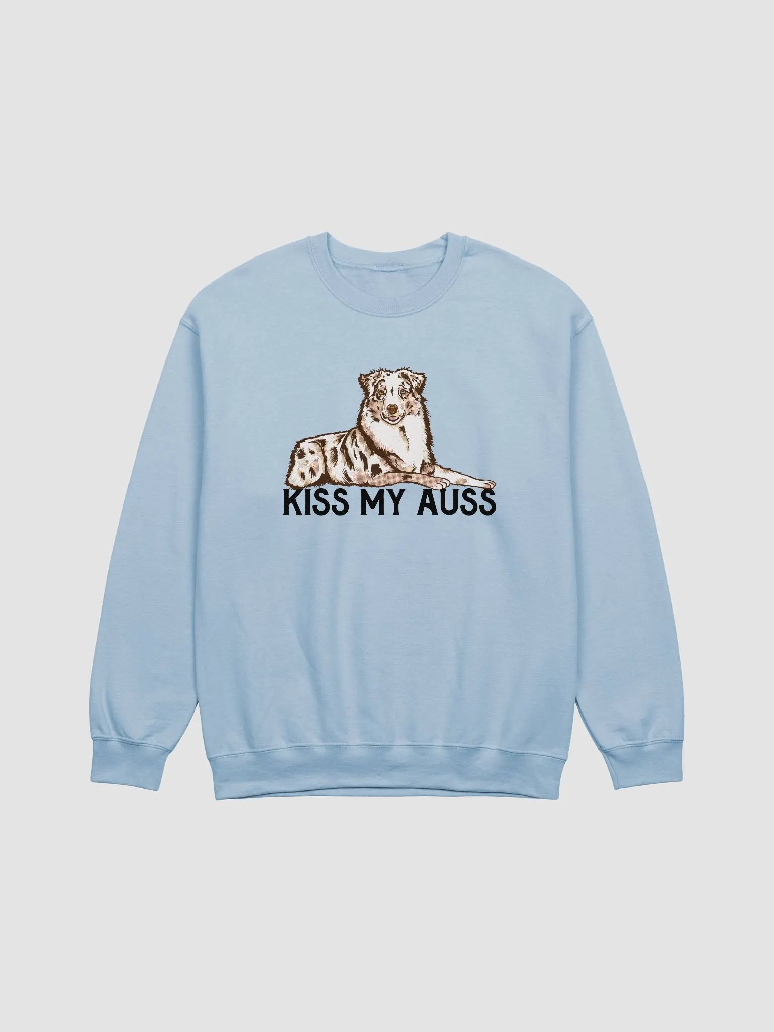 Kiss My Auss Sweatshirt for Australian Shepherd (Red Merle) Dog Owners product image (12)