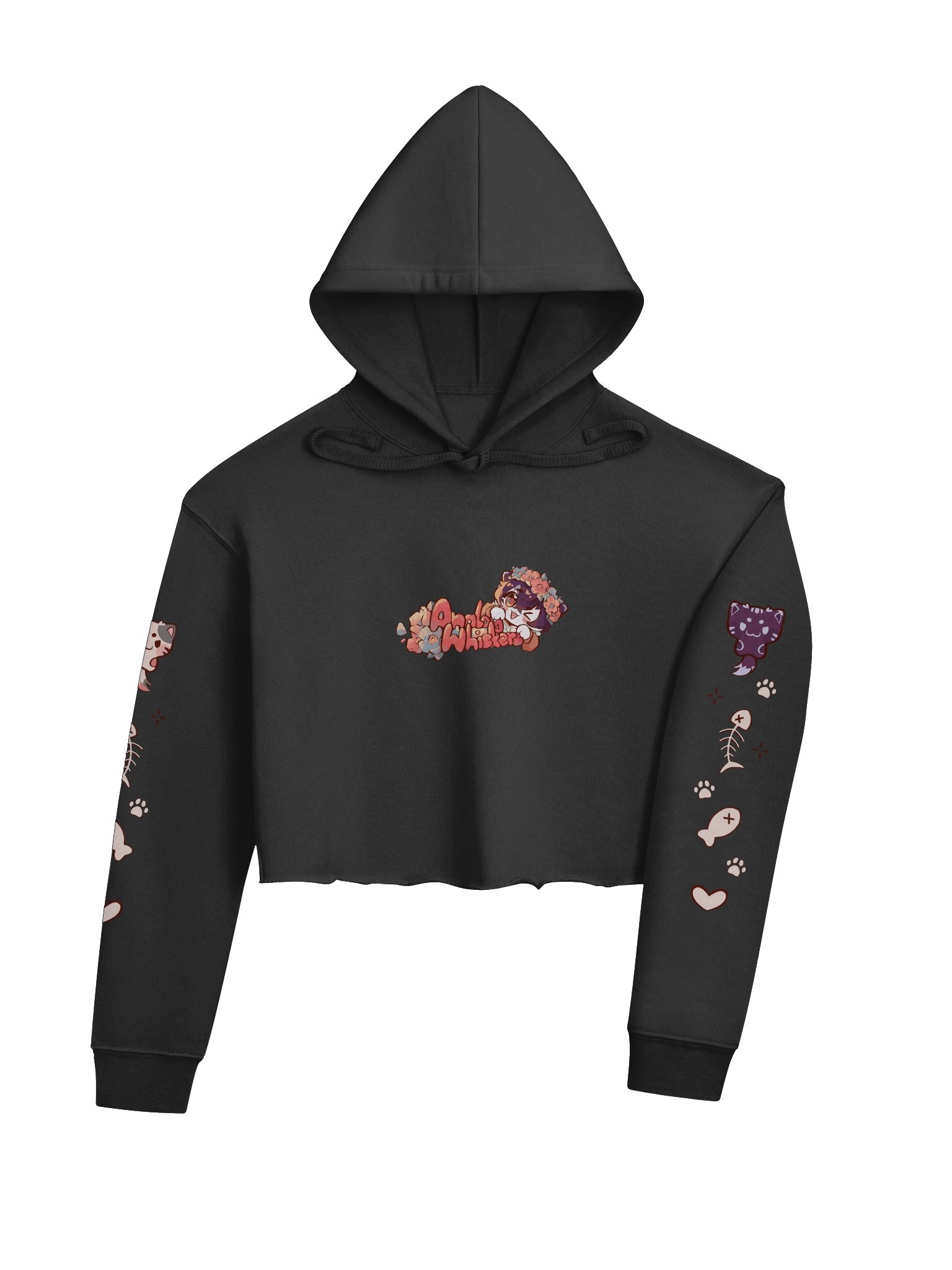 Gamer Cat Cropped Hoodie product image (3)