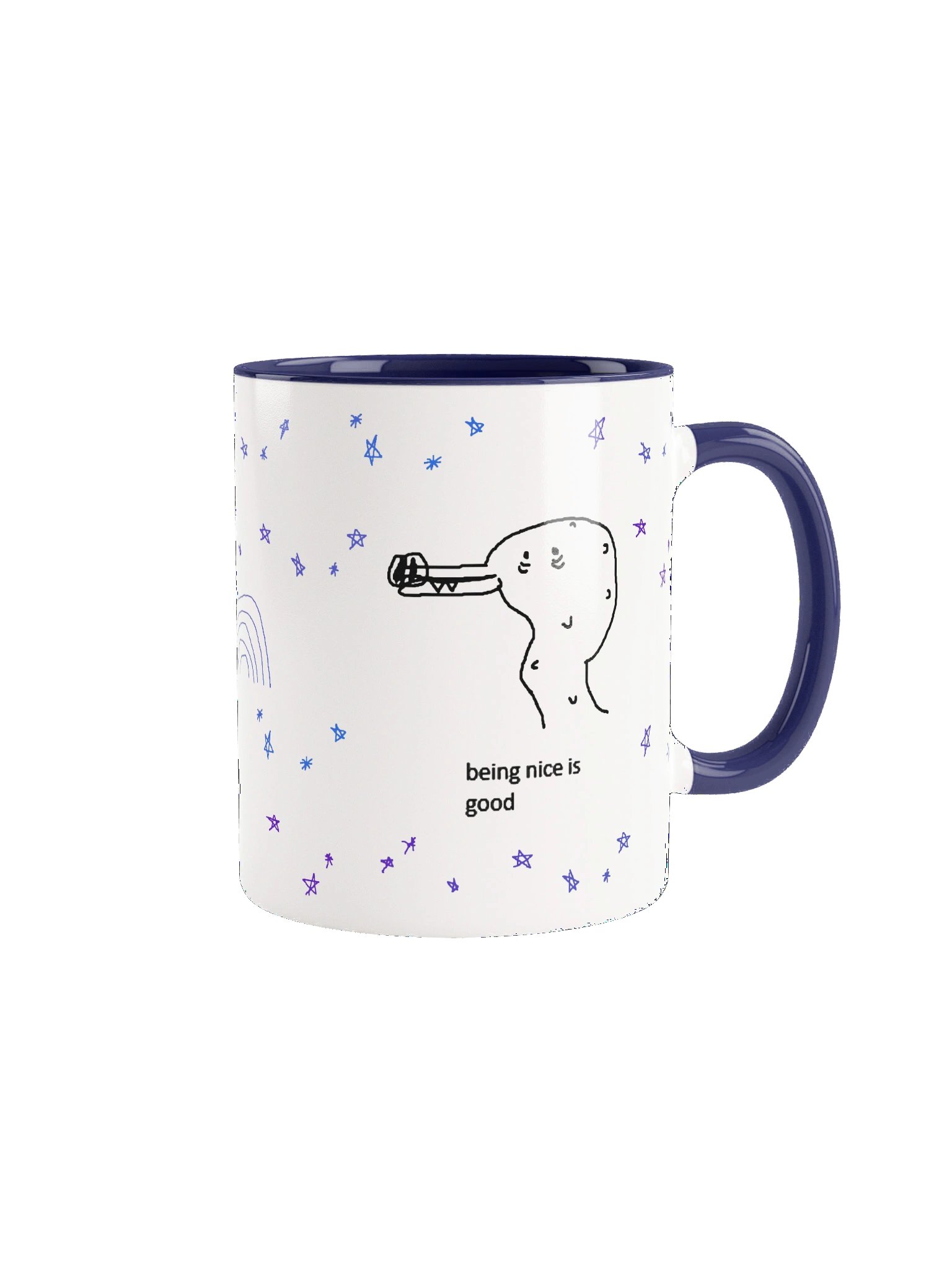 "being nice is good" dragon mug product image (1)