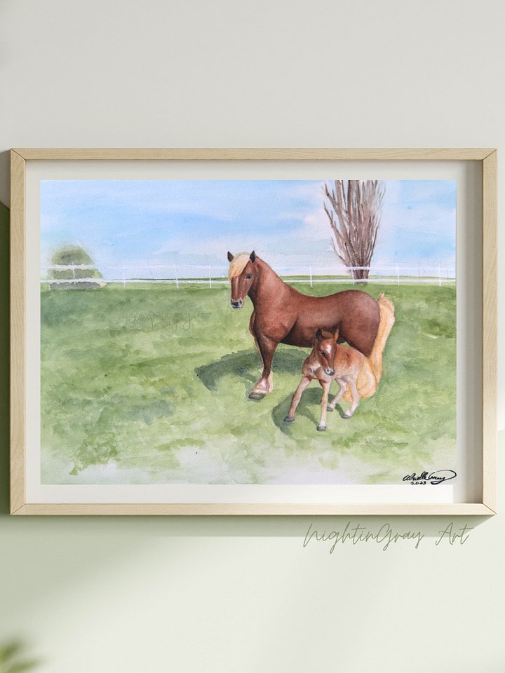 Mother and Foal - Fine Art Print product image (1)