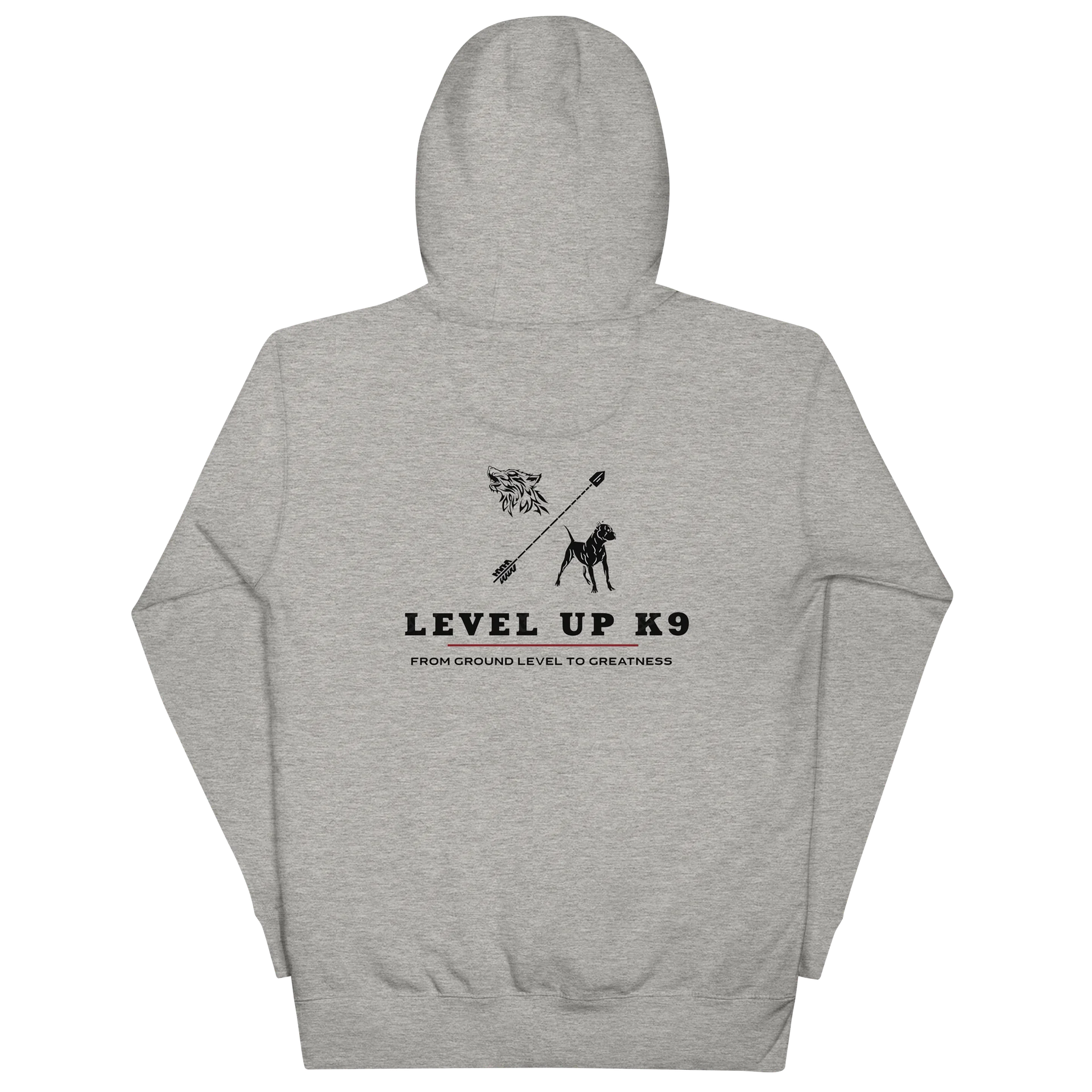 LEVEL UP K9 Standard Hoodie ( grey ) product image (6)