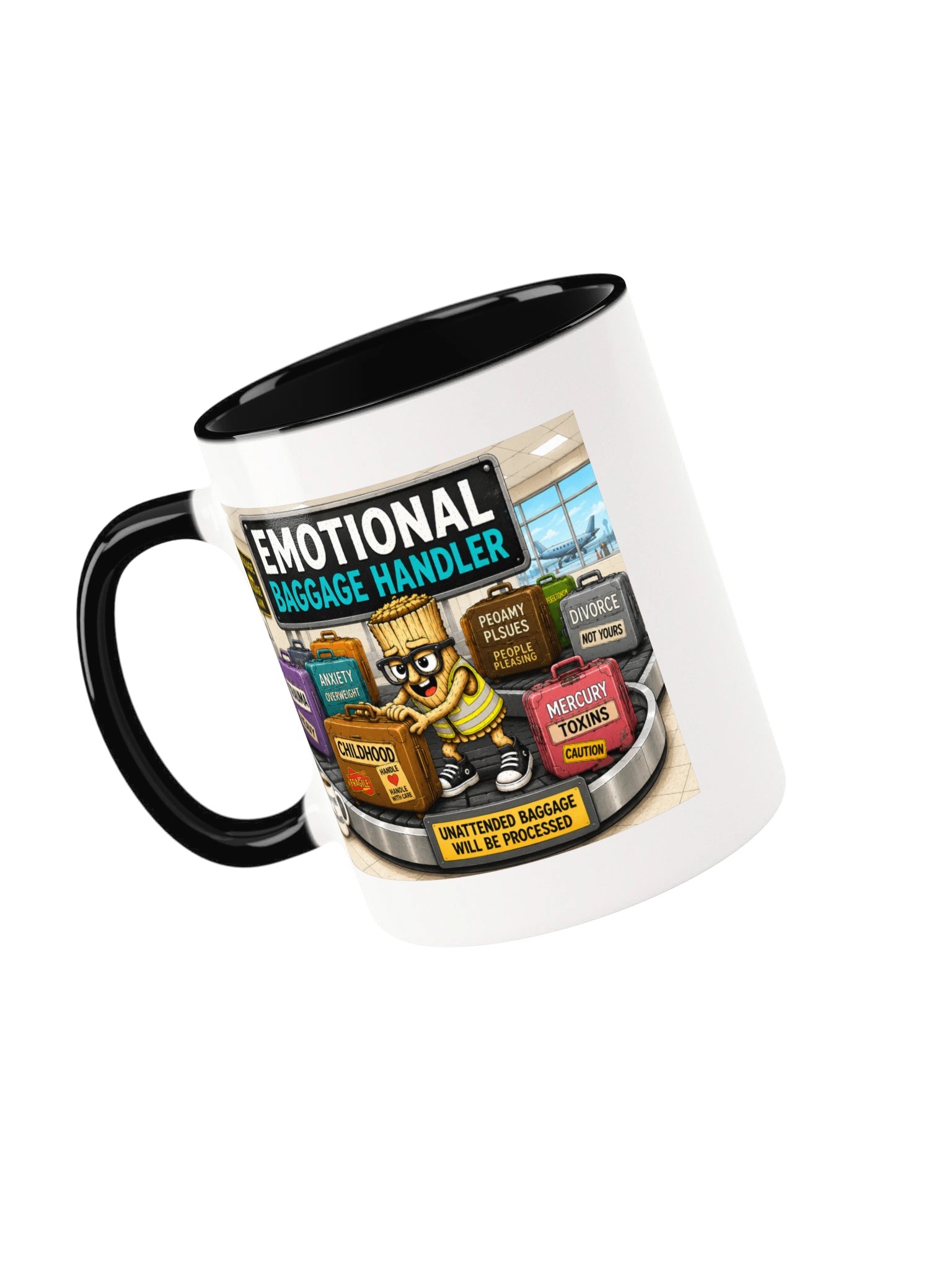 Smudgy The Emotional Baggage Handler | Ceramic Mug 11oz or 15oz product image (51)