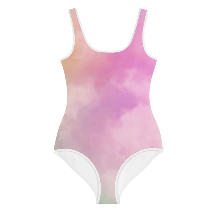 Blur cloud rainbow Design Youth One Piece Swimsuit - V4 product image (1)