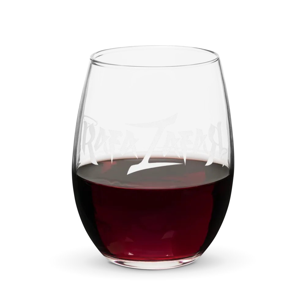 RafaZafar Logotext Stemless Wineglass (white) product image (5)