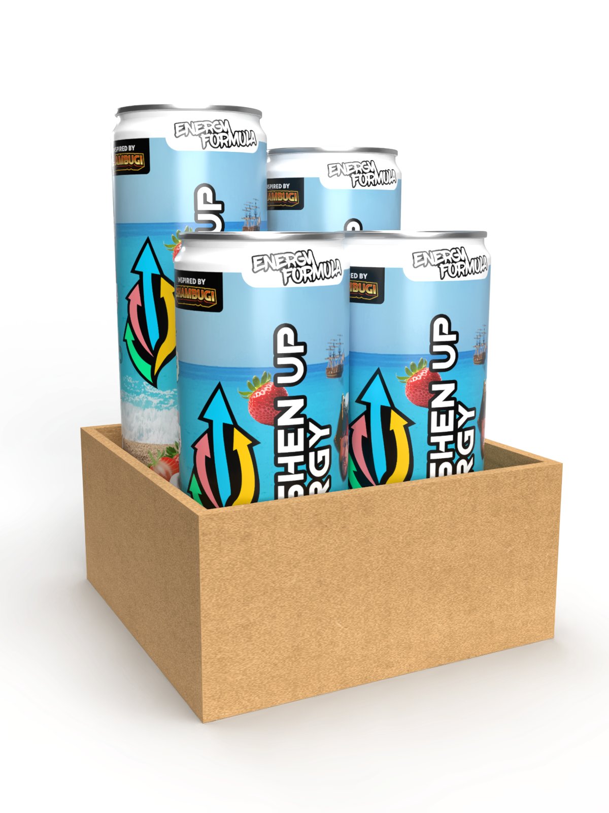 Bugi Blast Freshen Up Energy 4-Pack Cans Gift (US & Canada Shipping Only!) product image (1)