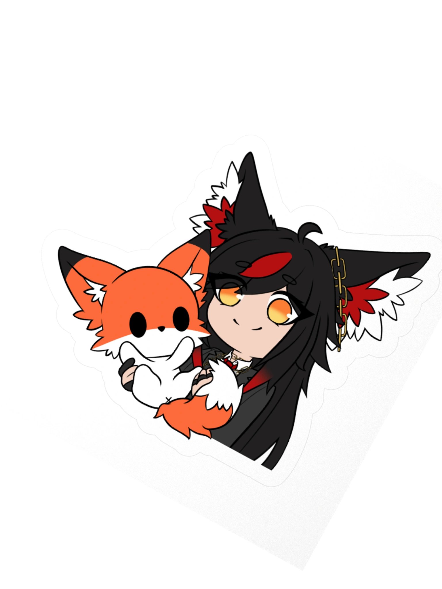 Awri hugging Fire Sticker product image (4)