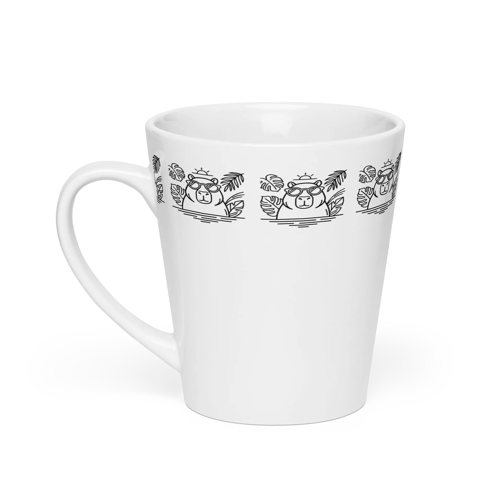 Timeless Minimalist Capybara Ceramic Mug, Brazil-Inspired 12 oz Quiet Tropics Edition product image (5)