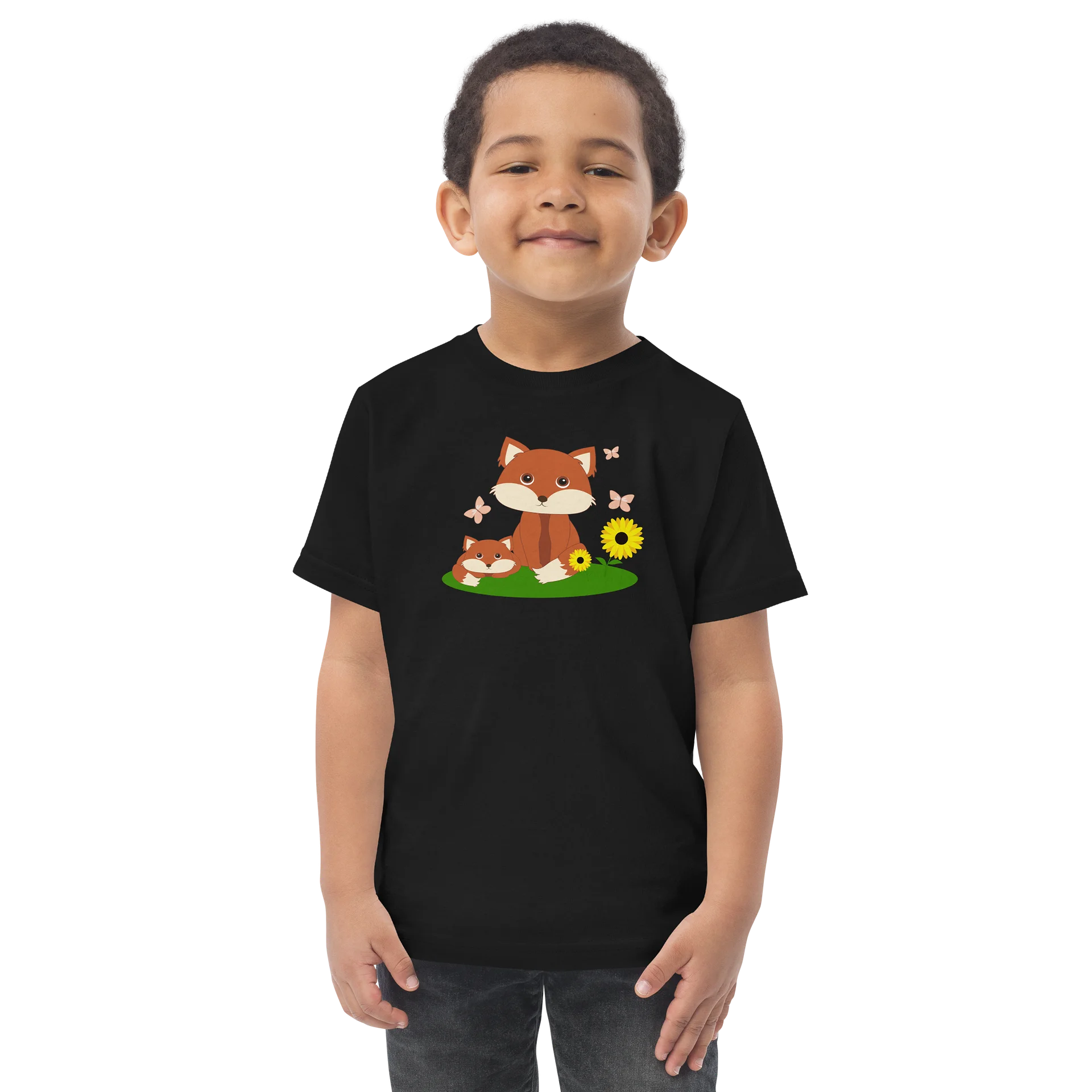 Woodland Families Fox Toddler Jersey T-Shirt product image (1)
