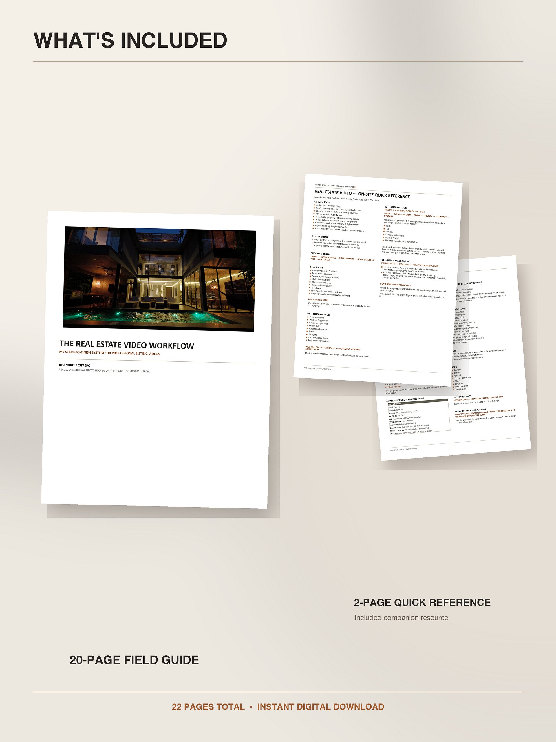The Real Estate Video Workflow: Start-to-Finish Field Guide product image (3)