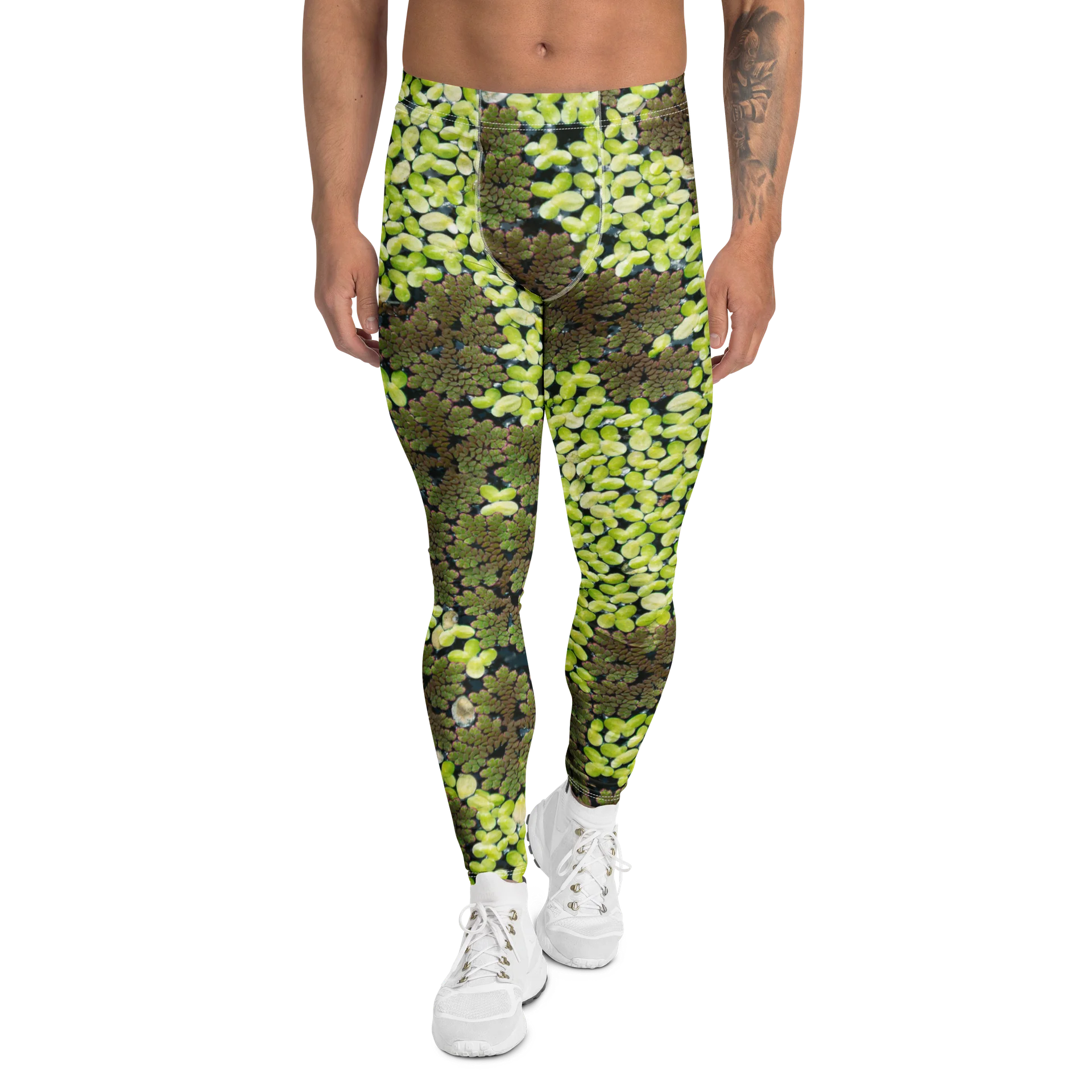 Verdant Life Light All-Over Print Men's Performance Leggings product image (1)