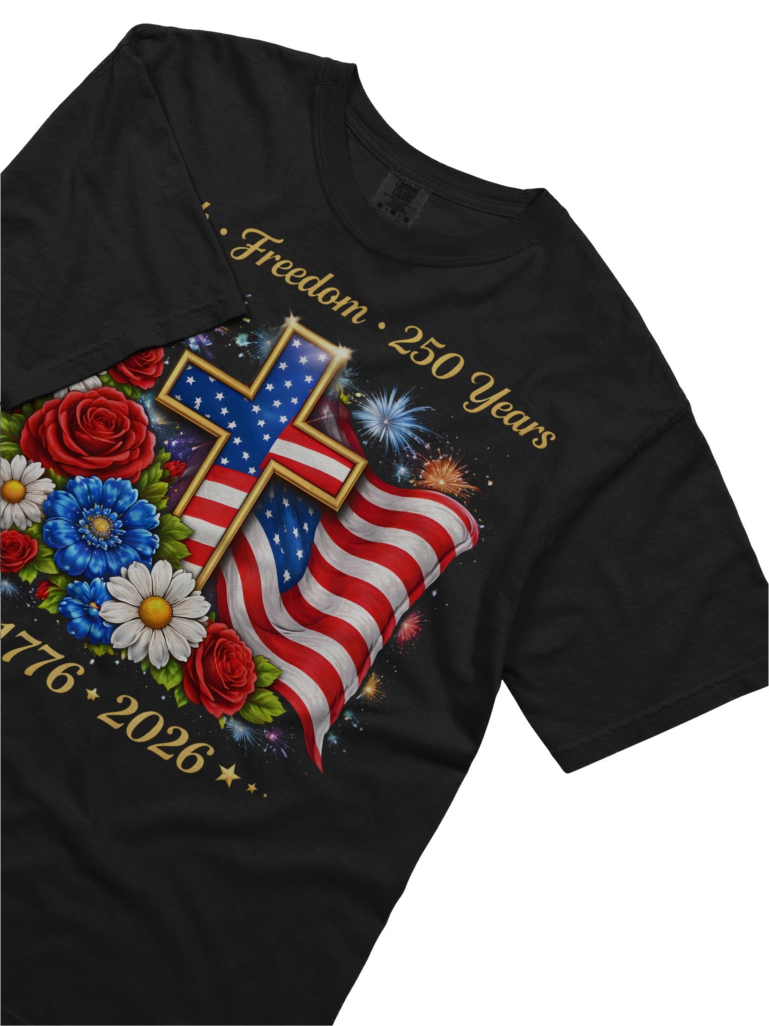 USA 250 Freedom Graphic Tee – Vintage Patriotic Shirt product image (9)