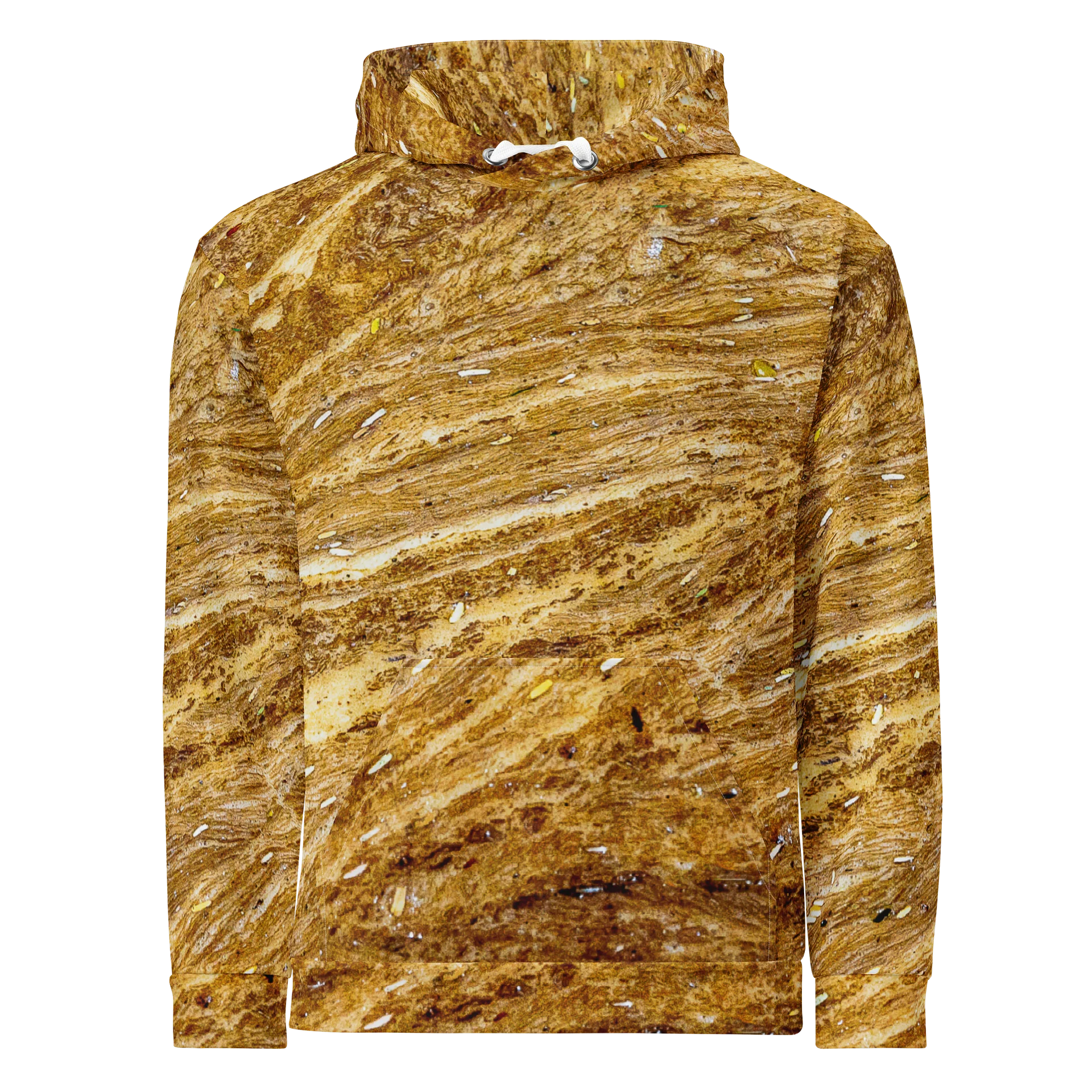 Golden Strata All-Over Print Recycled Unisex Hoodie product image (1)