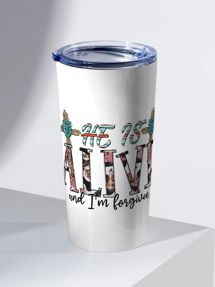 He Is Alive & I'm Forgiven - Adult Tumbler product image (2)