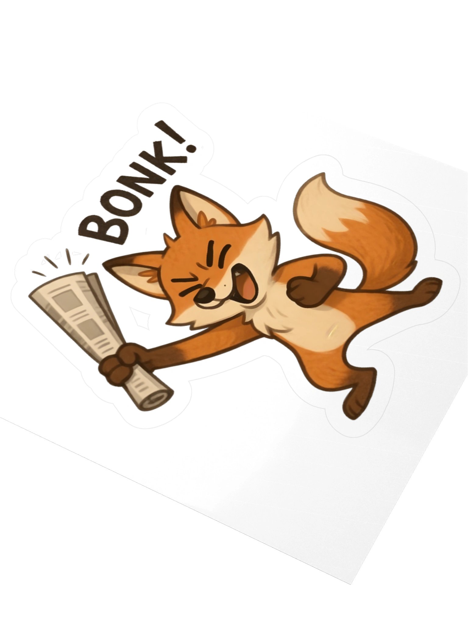 "BONK!" ~ Fox | Decal product image (3)