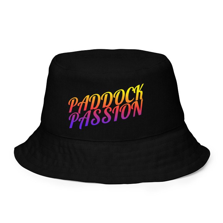 Paddock Passion Chequered Flag Bucket Hat product image (1)