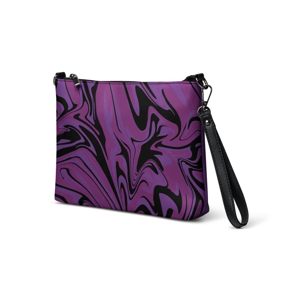 Purple Swirl Flip-Sided Faux Leather Crossbody Bag product image (4)