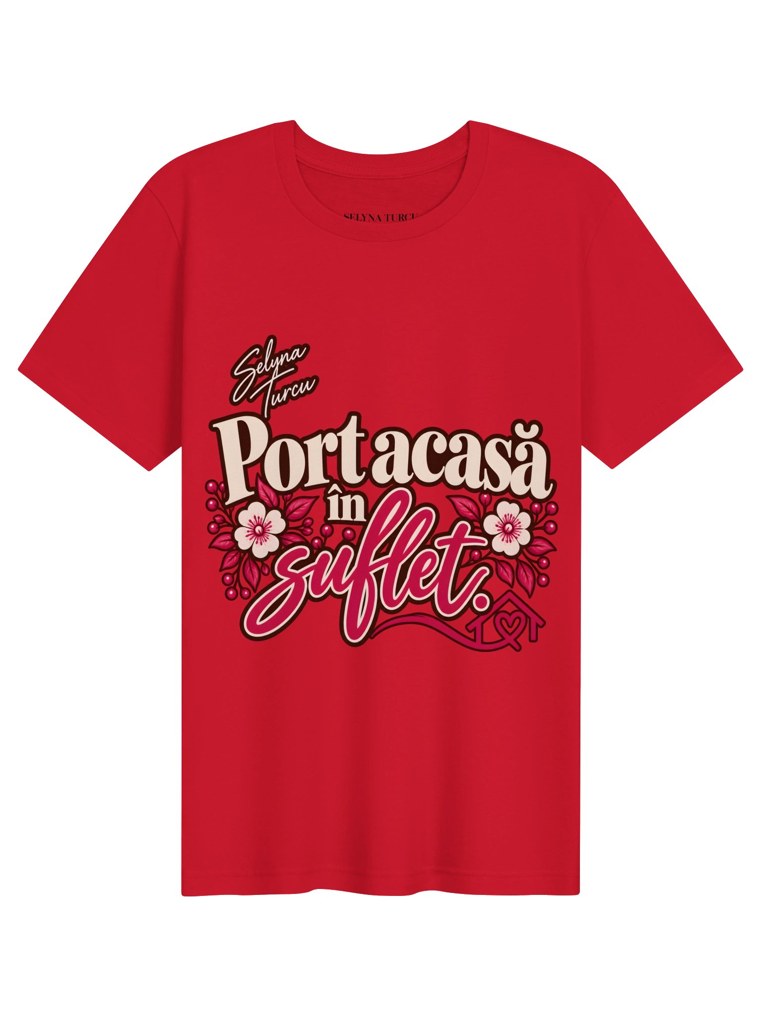 Tricou floral cu mesaj — Selyna Turcu product image (1)
