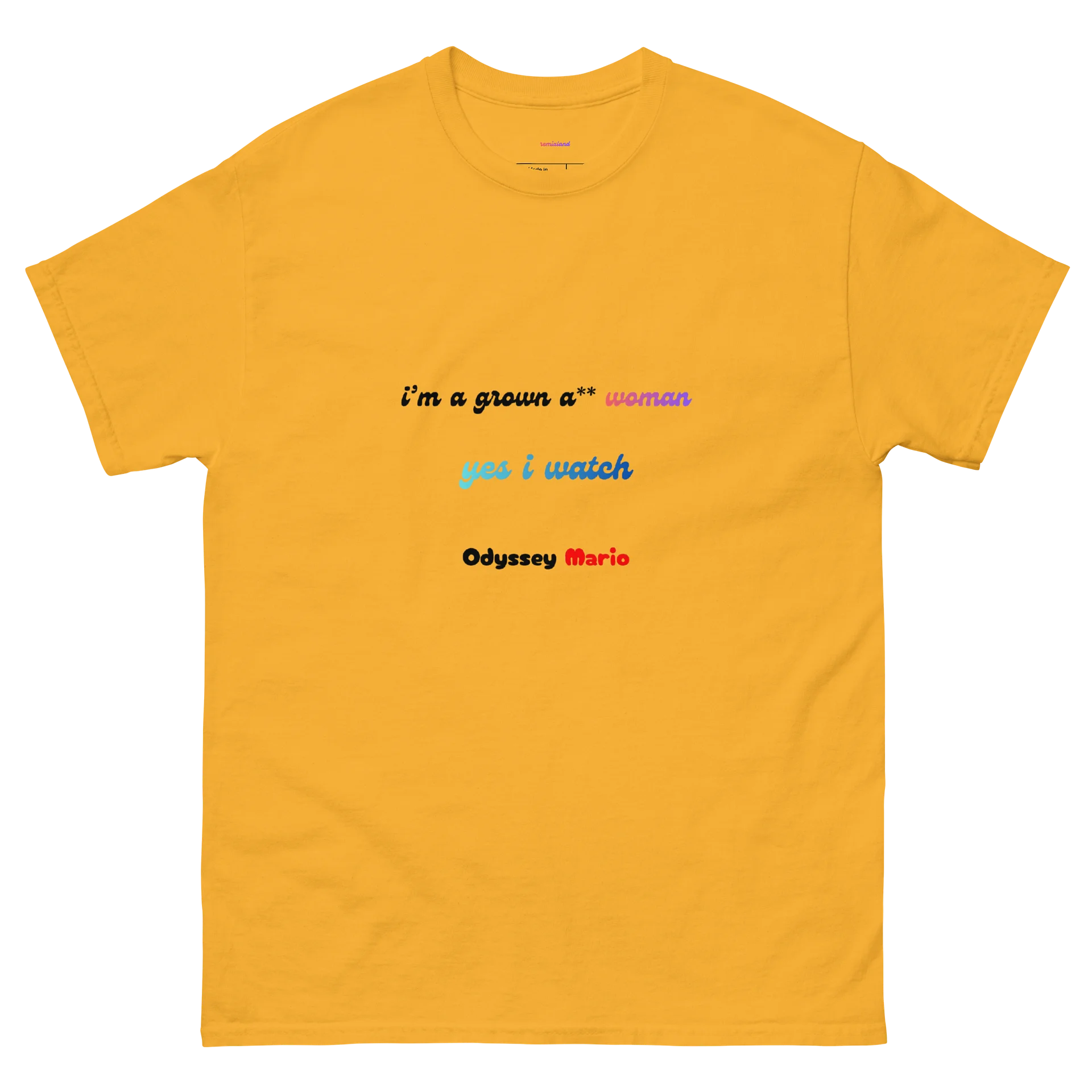 yes i watch Odyssey Mario T-Shirt - Women Edition product image (2)