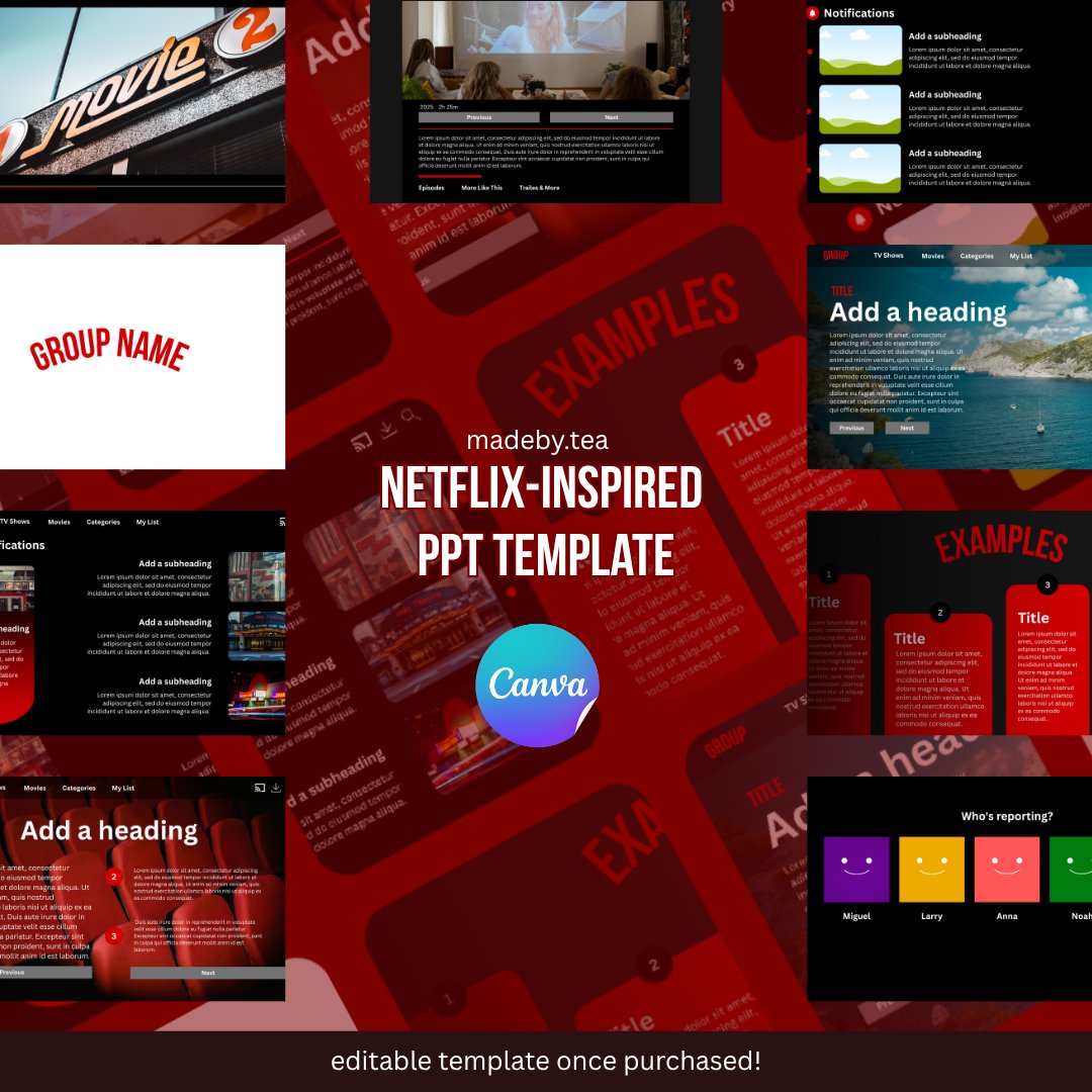Netflix-Inspired Project PPT Template product image (2)