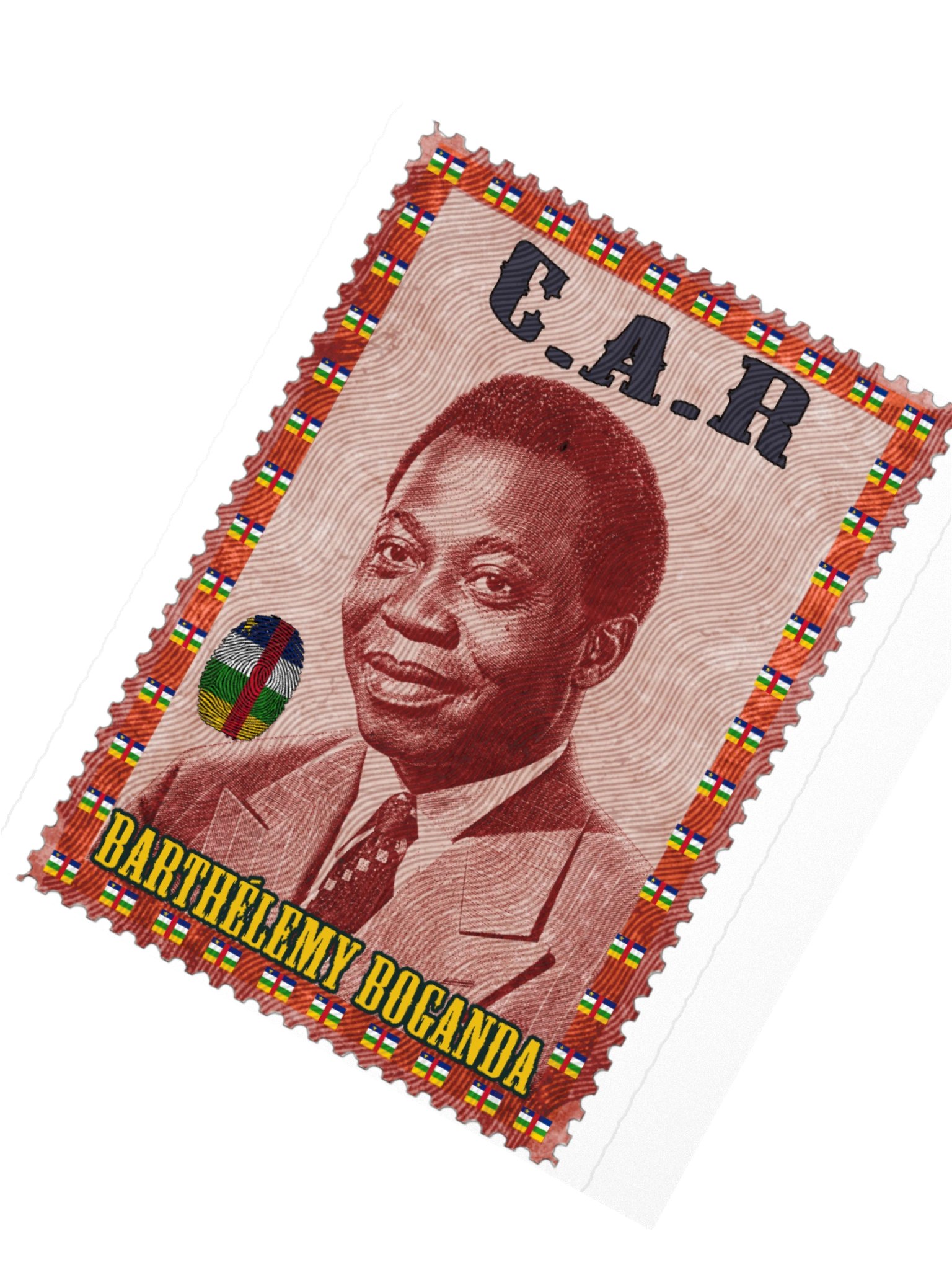 Barthélemy Boganda Vintage Postage Stamp CAR product image (4)