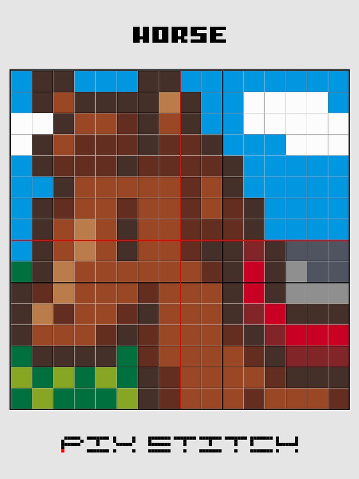 Horse Pixel Art product image (2)