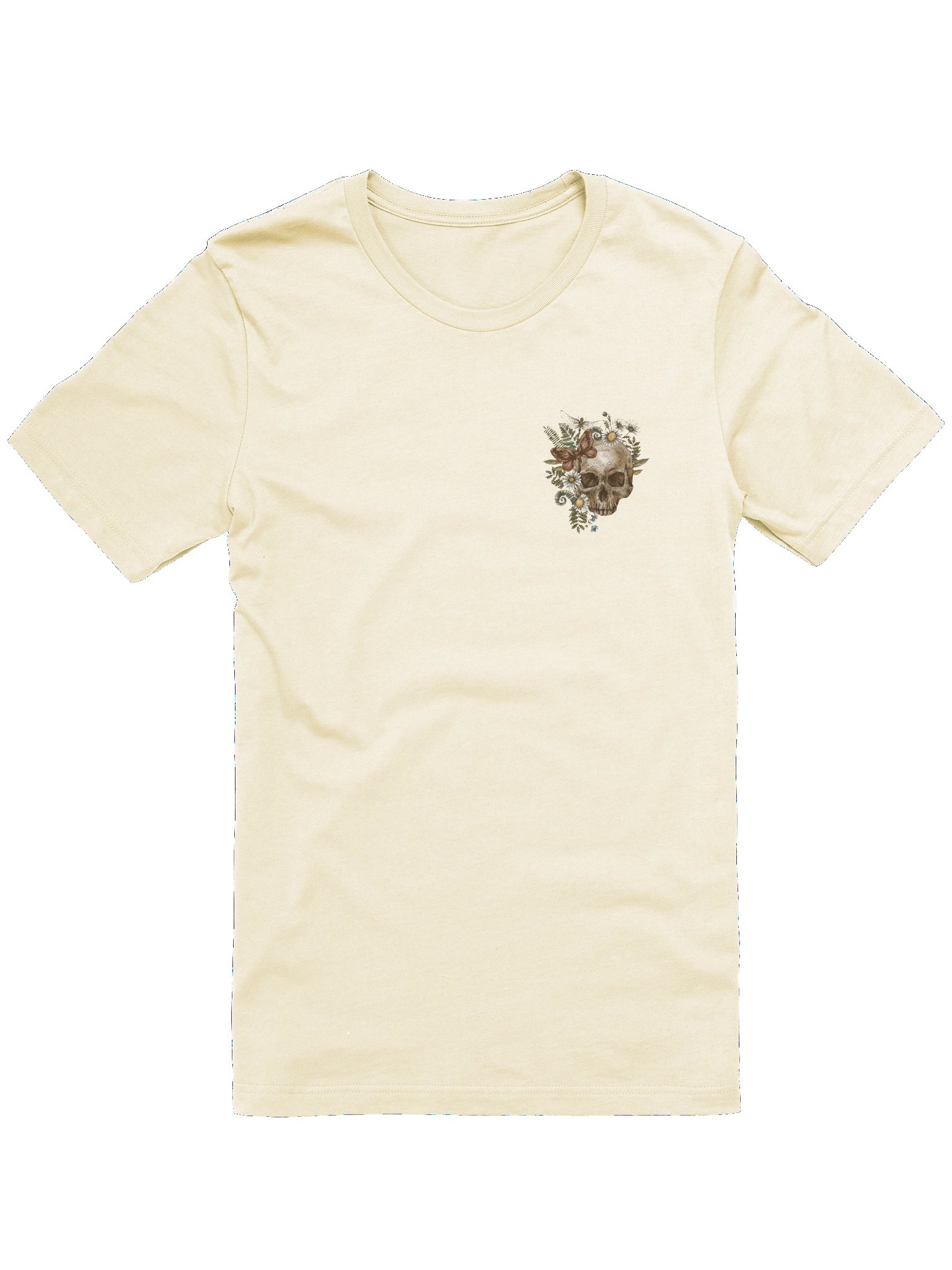 Savannah Snake Oil Vintage Botanical Skull T-Shirt (Natural) product image (1)