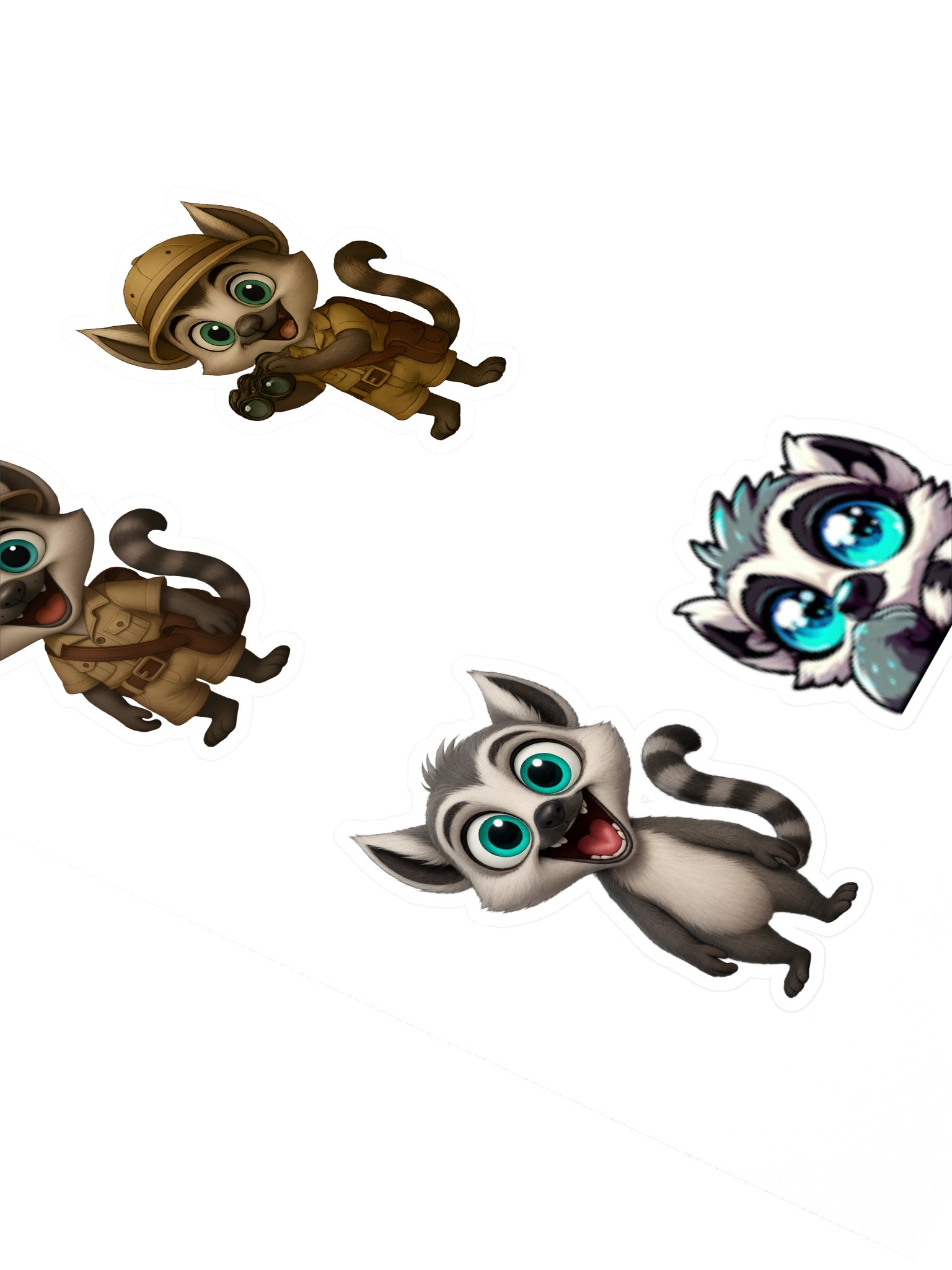 lemur stickers 2 product image (2)
