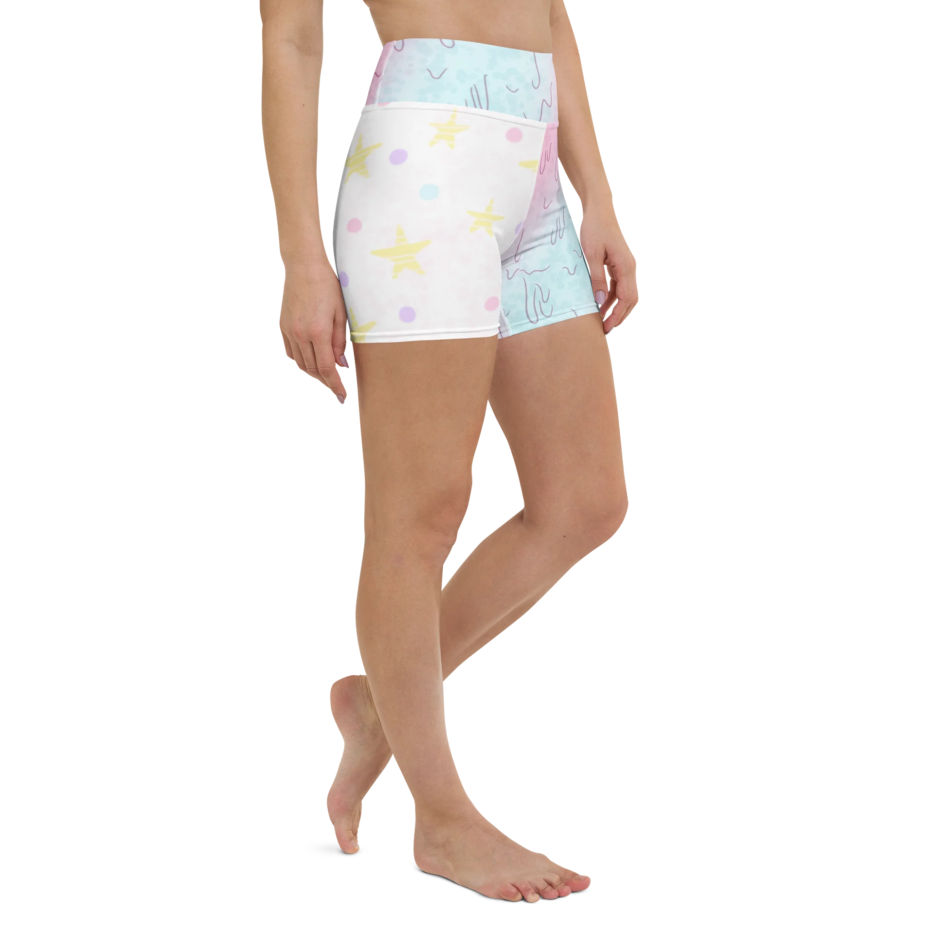 The Pastel Apocalypse Yoga Shorts product image (4)