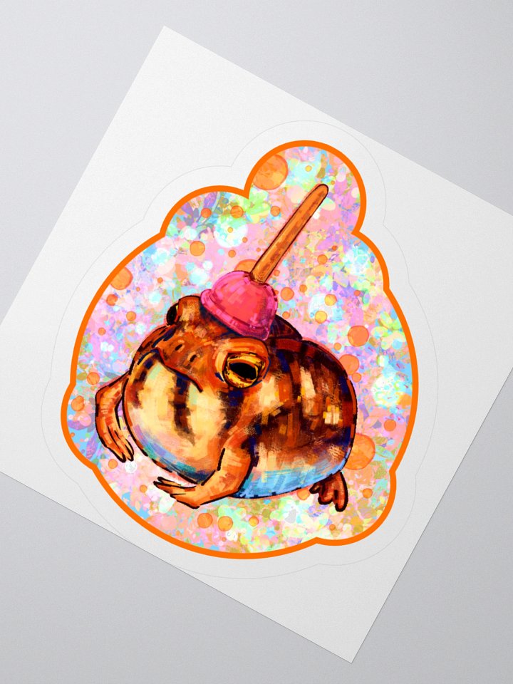 Frog Log Sticker product image (4)