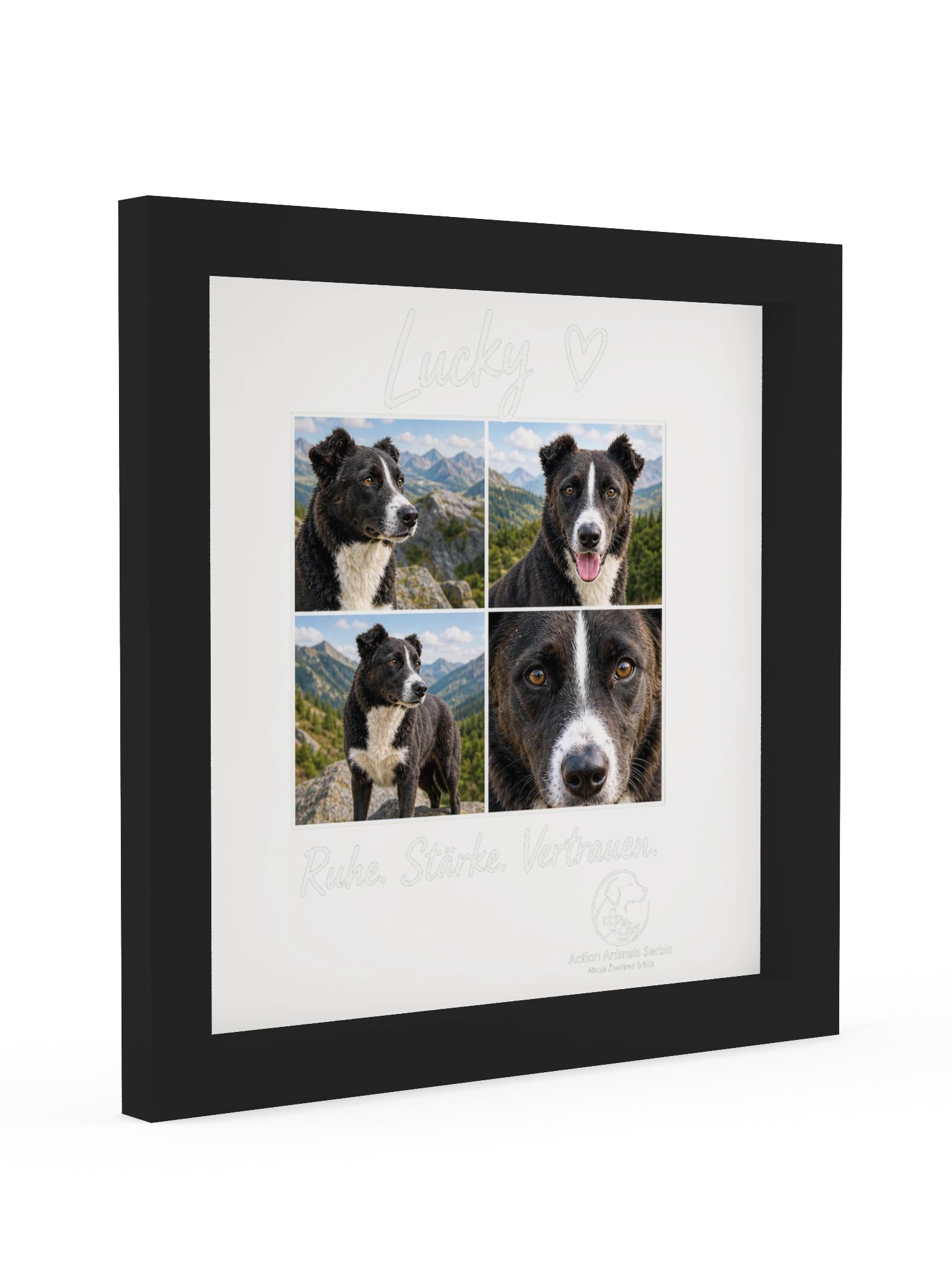 Lucky – Ruhe. Stärke. Vertrauen. Gerahmtes Poster product image (4)