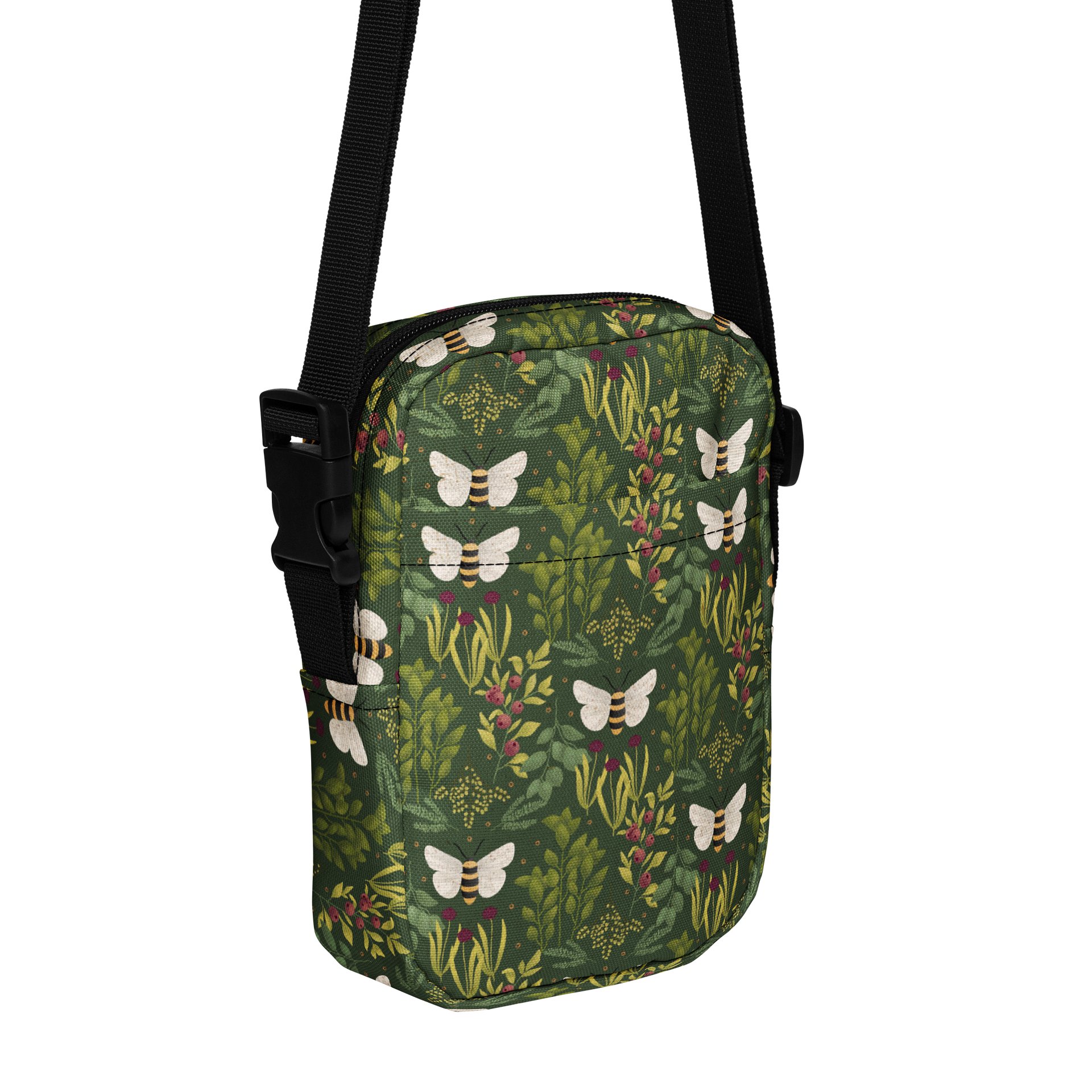 Bees and Foliage All-Over Crossbody Bag product image (1)