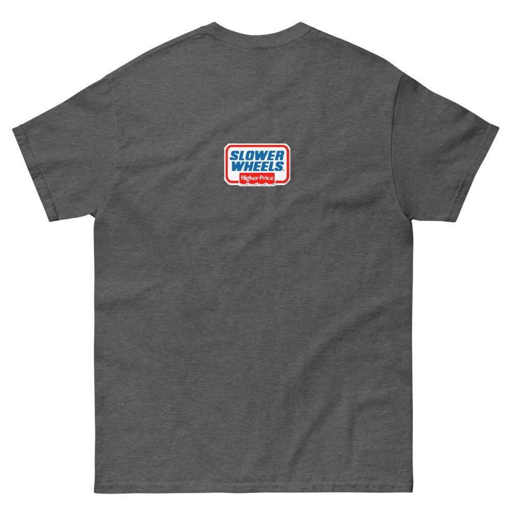 SLOWER WHEELS, HIGHER PRICE UNISEX EMBROIDERED HEAVY TEE product image (3)