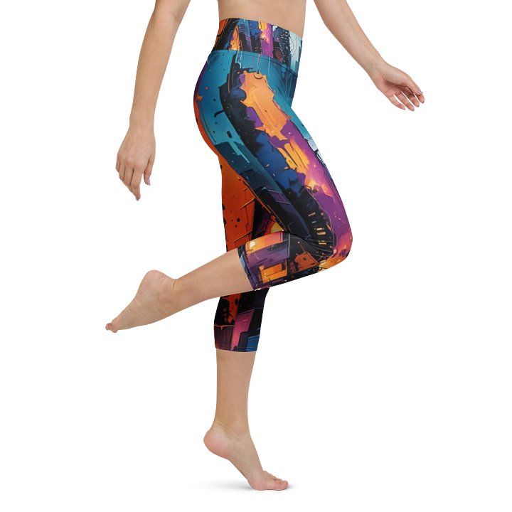 Abstract City 1 Capri Leggings product image (1)