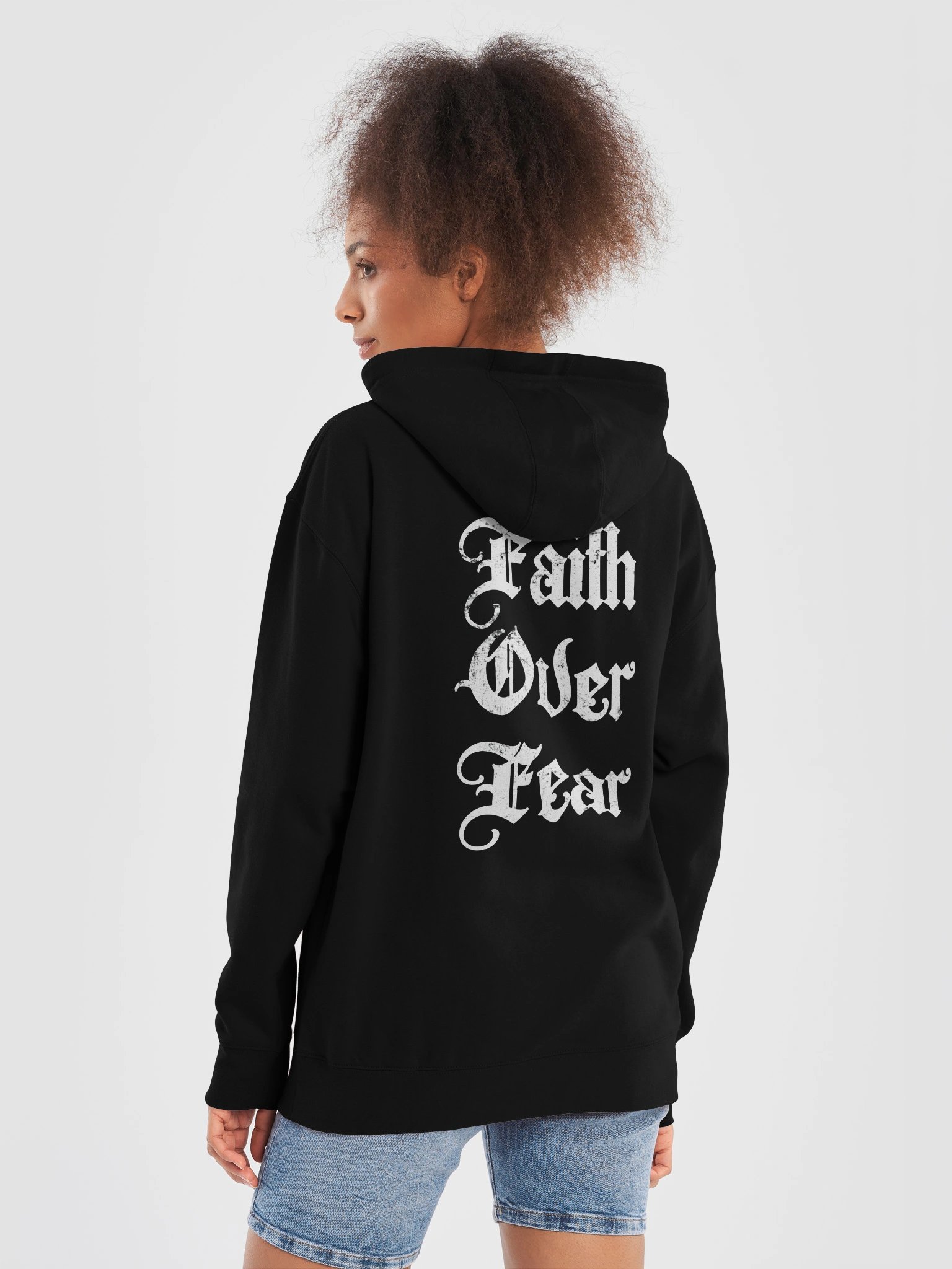 V4RSITY Faith Over Fear Hoodie (Black) product image (6)