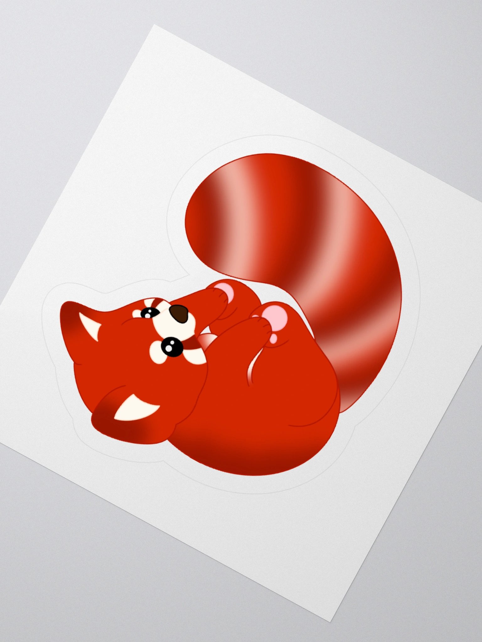 Red Panda Roll Sticker product image (2)