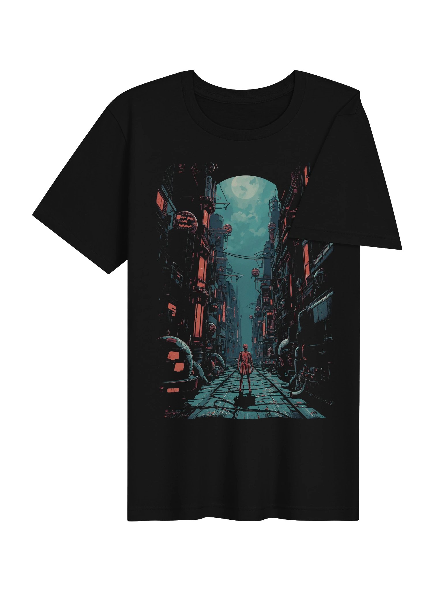 Neon Moon Alley Sci-Fi Lightweight T-Shirt product image (7)